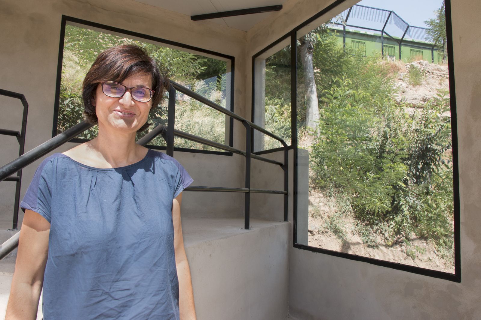 Pernichi posa en el zoo.