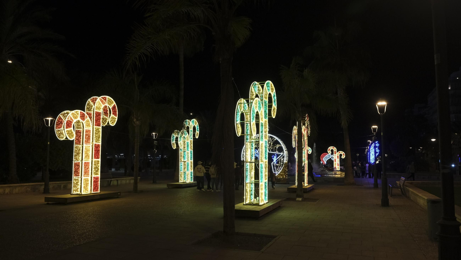 'Almería, la Ciudad de la Luz', espectáculo de luces, en imágenes