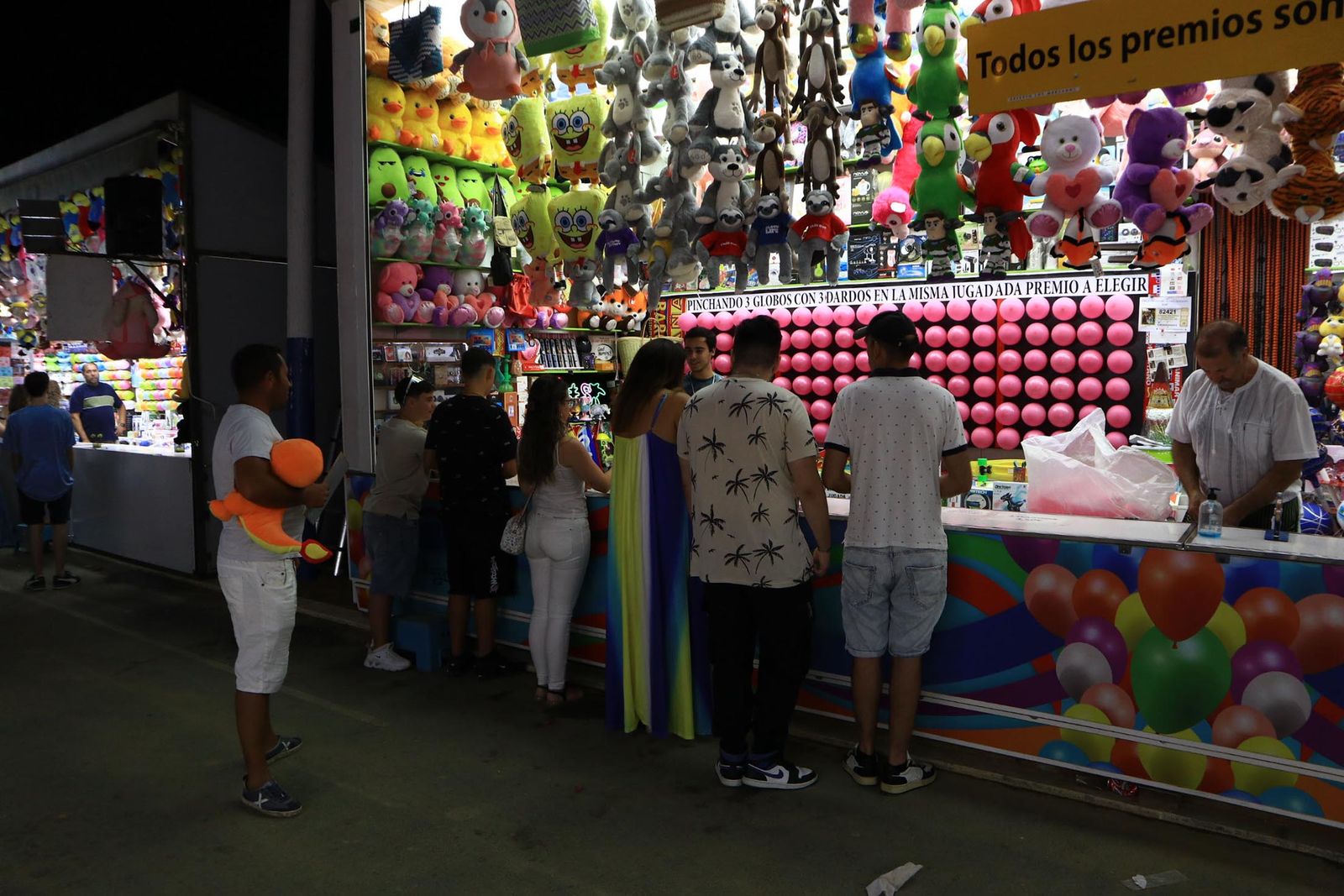 Imágenes del ambiente de Colombinas el día 4 de agosto