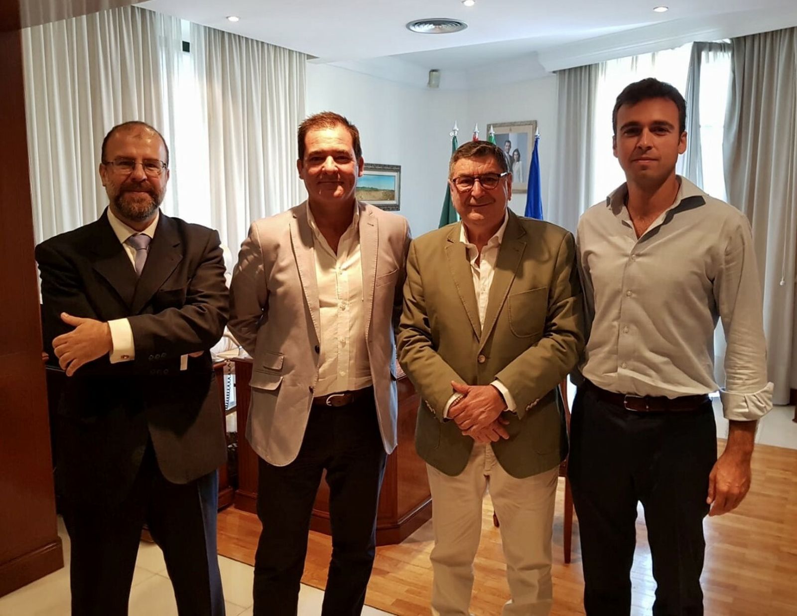Reunión entre el alcalde de Vélez y la Asociación Provincial de Constructores y Promotores de Málaga.