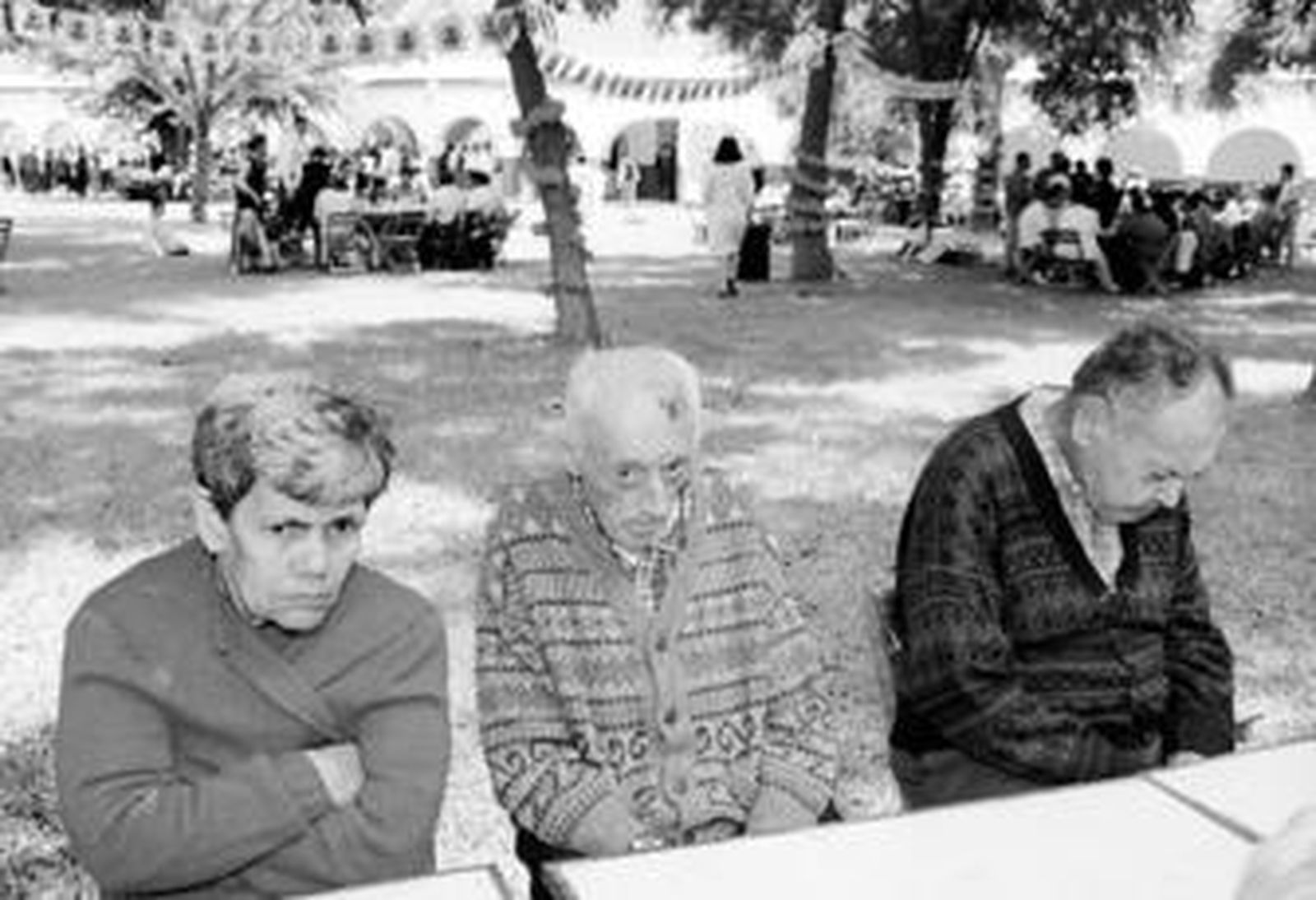 Pacientes ingresados en un hospital psiquiátrico.