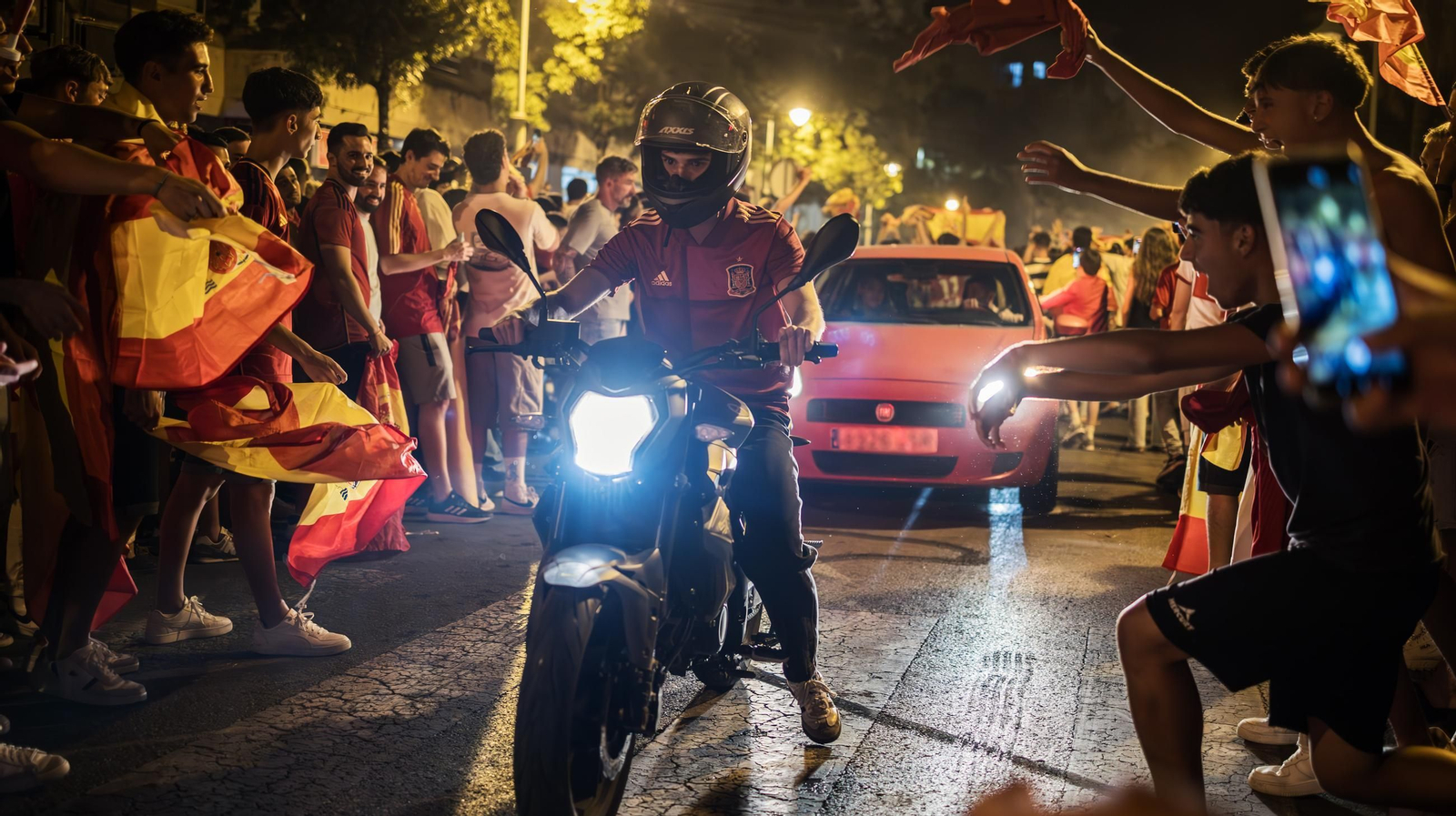 Imágenes de la celebración en Jerez del triunfo de España en la Eurocopa