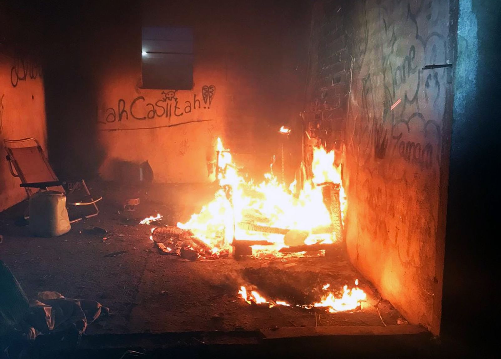 Las llamas en el interior del inmueble