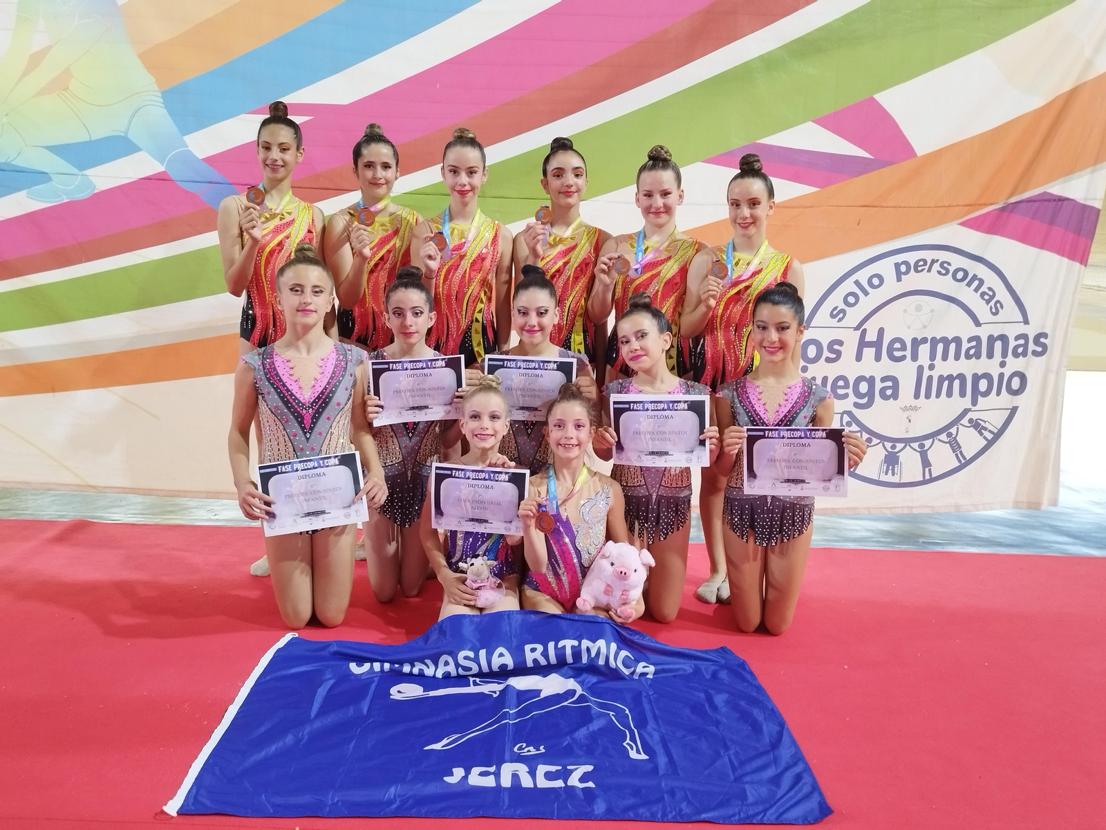 Las gimnastas del CGRJ brillan en la primera Fase Occidental del Andaluz.