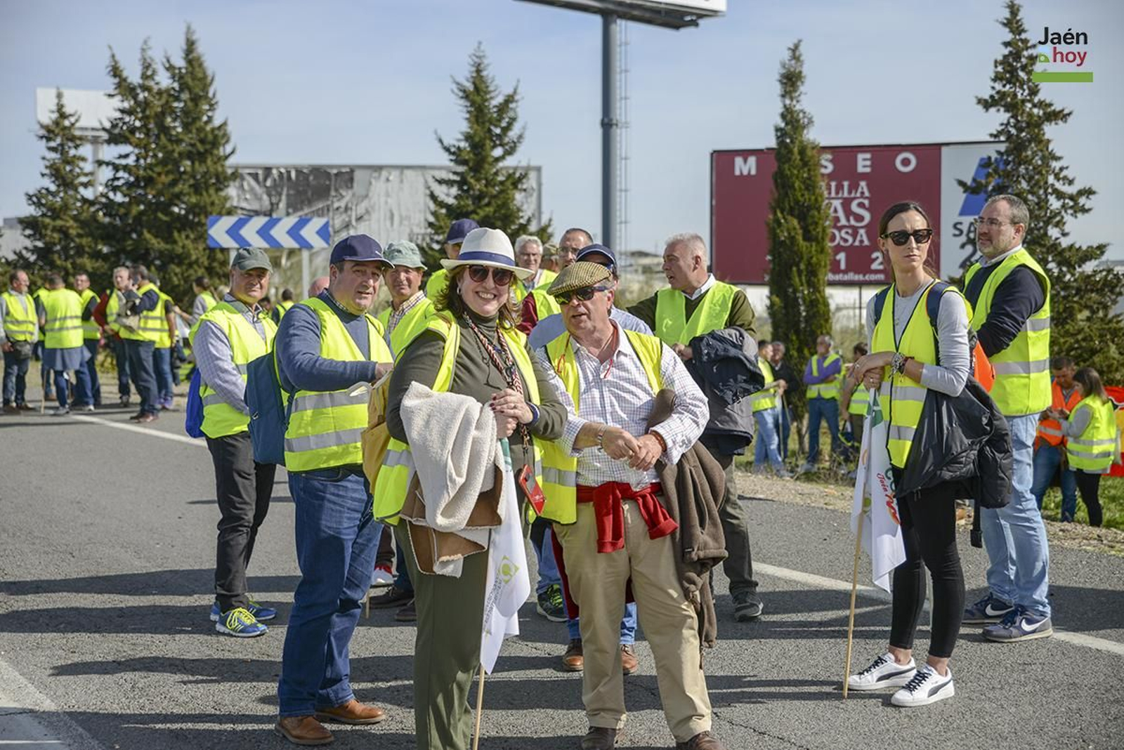 El campo protesta en Jaén por las medidas de la PAC.