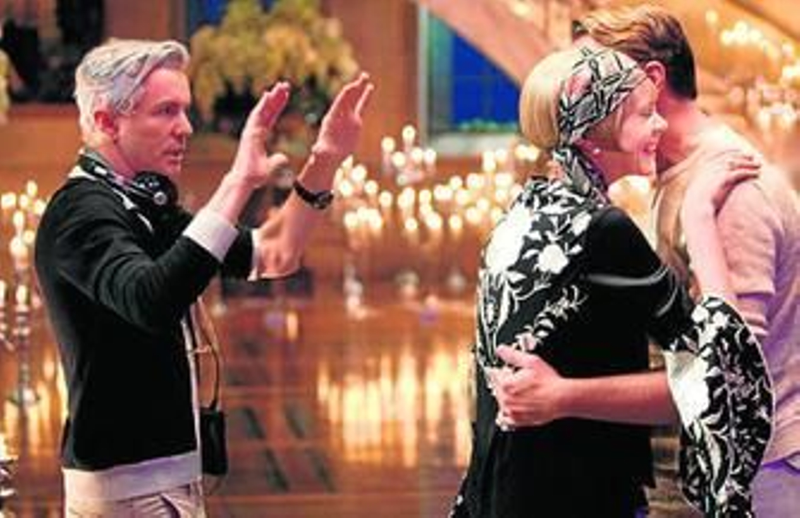 El director Baz Luhrmann, en un momento del rodaje de la película  'El gran Gatsby'.