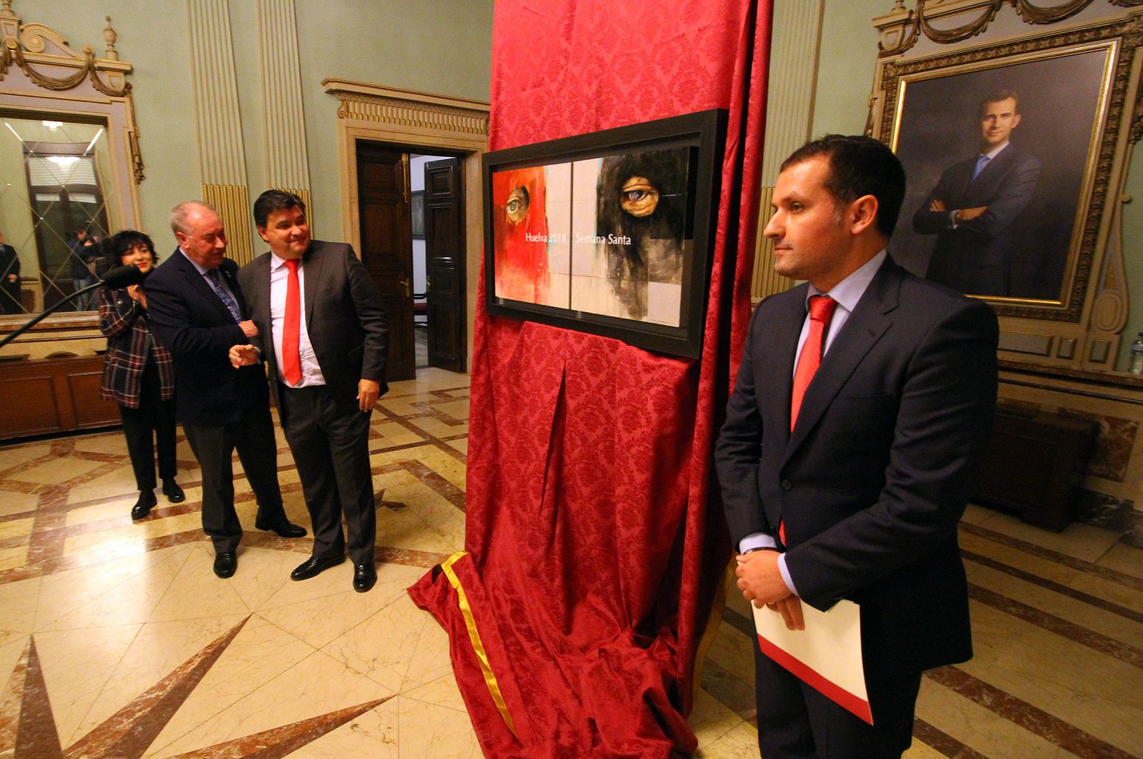 Imágenes de la presentación del cartel de la Semana Santa 2018