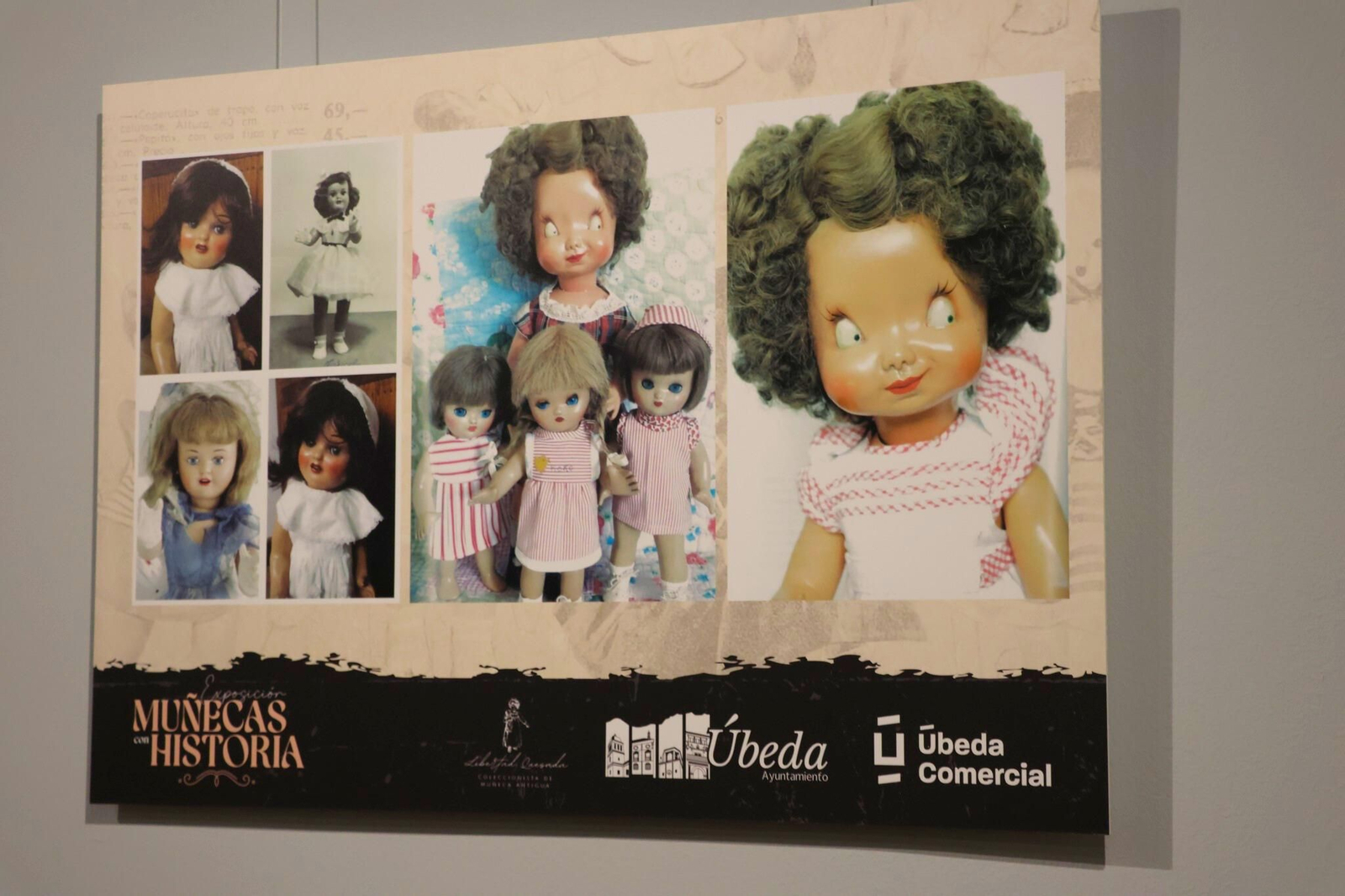 Detalle gráfico de modelos históricos, donde se aprecia la transformación estética de la muñeca a lo largo de varias décadas.