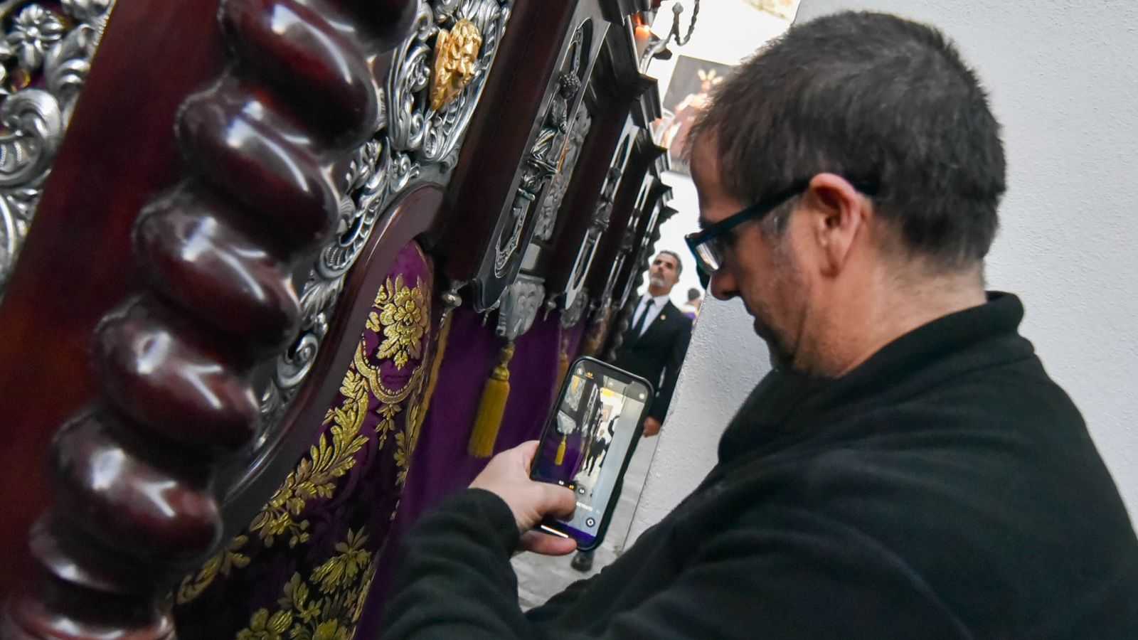 Fotos del Lunes santo en Tarifa: Nuestro Padre Jesús en la Oración en el Huerto y Nuestra Madre de Dios y del Rosario