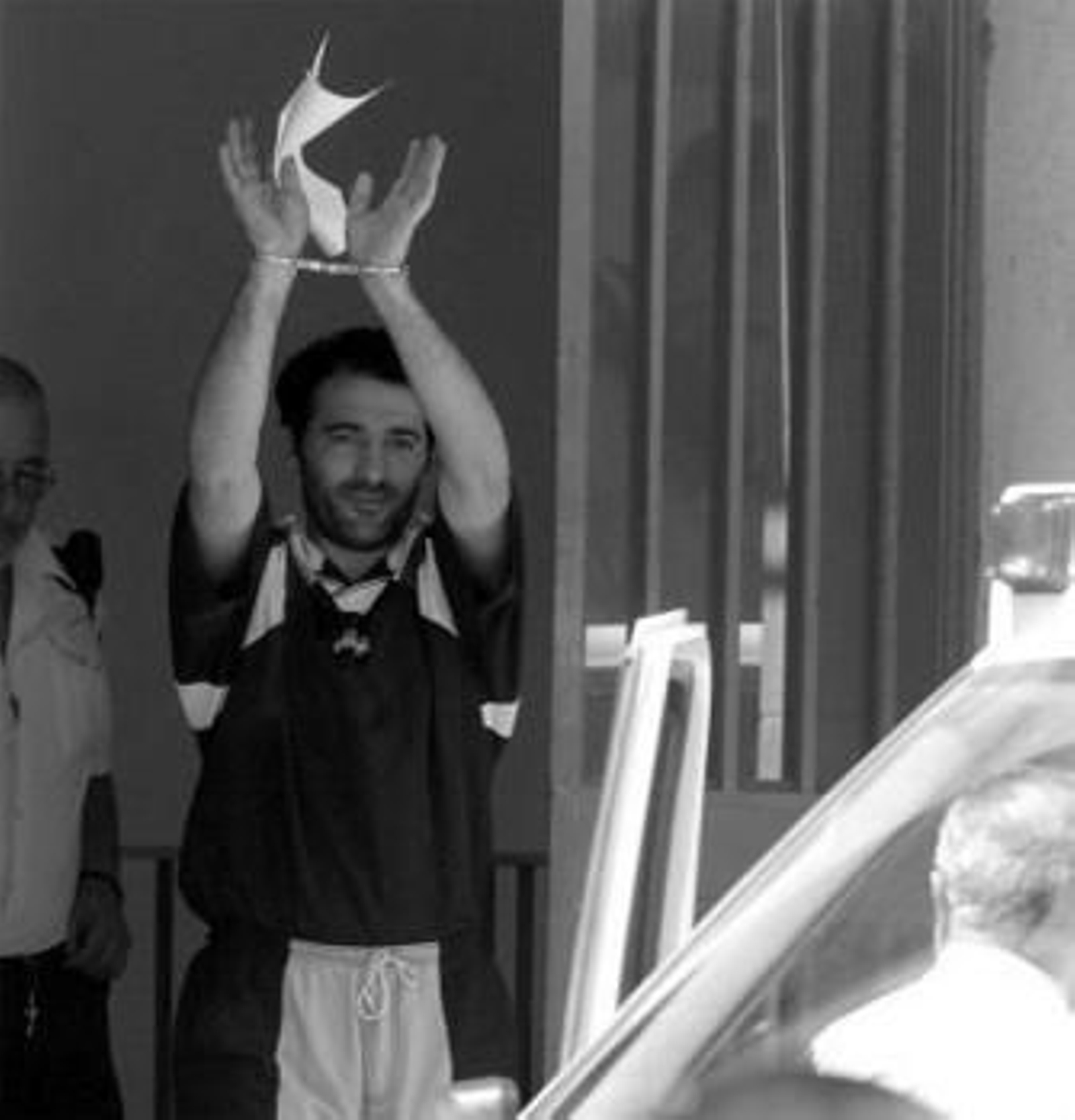 Fabián Bejarano, ayer a la salida del Palacio de Justicia.