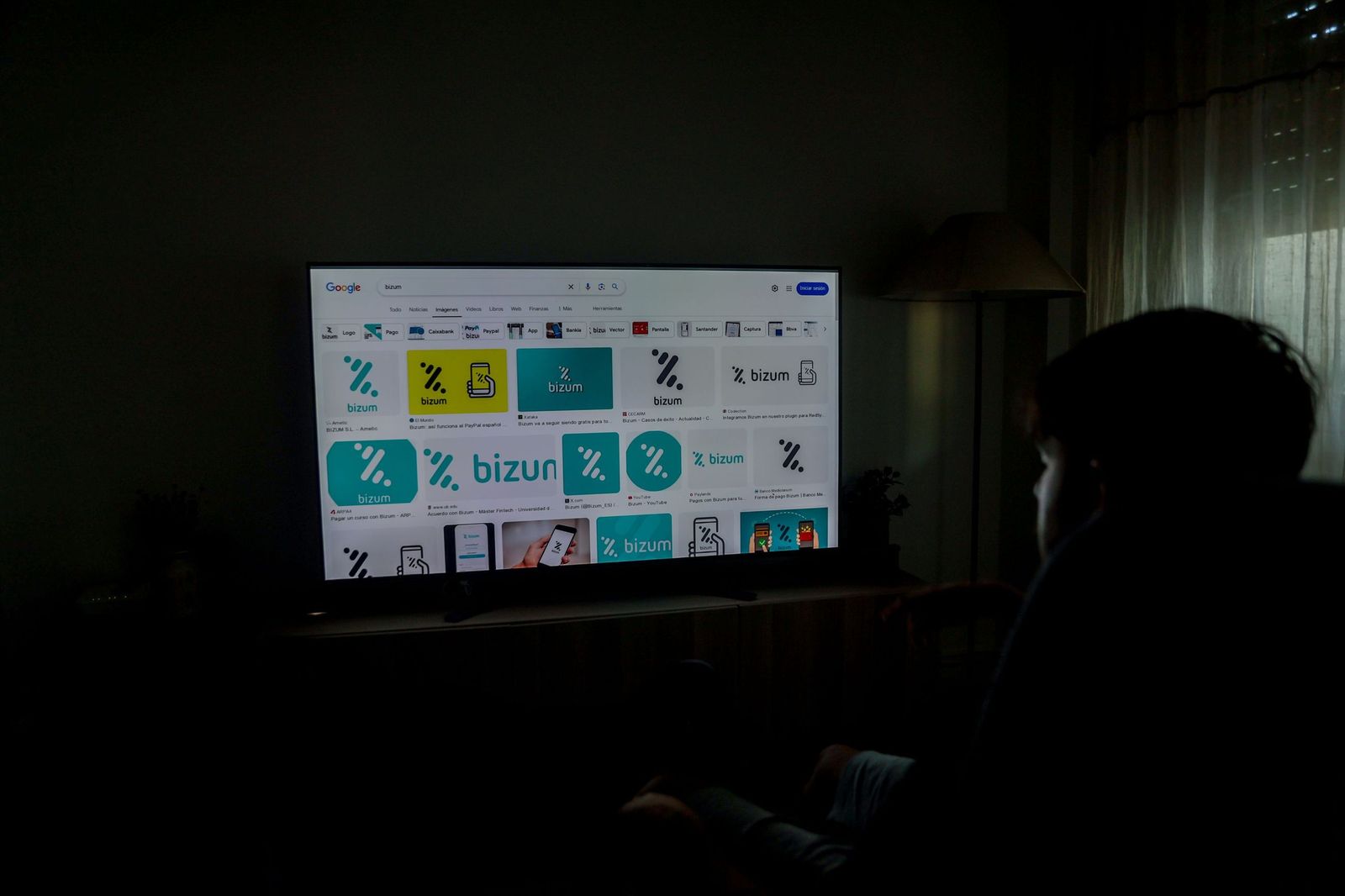 Aplicación de Bizum en un ordenador.