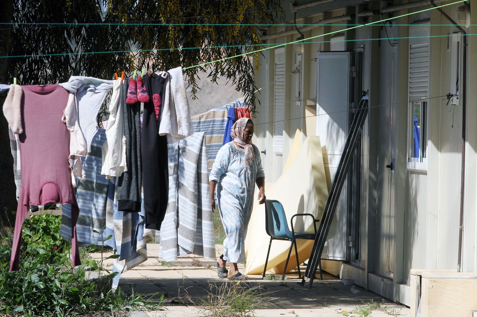 Temporeras en un centro situado en el paraje de Tariquejo.