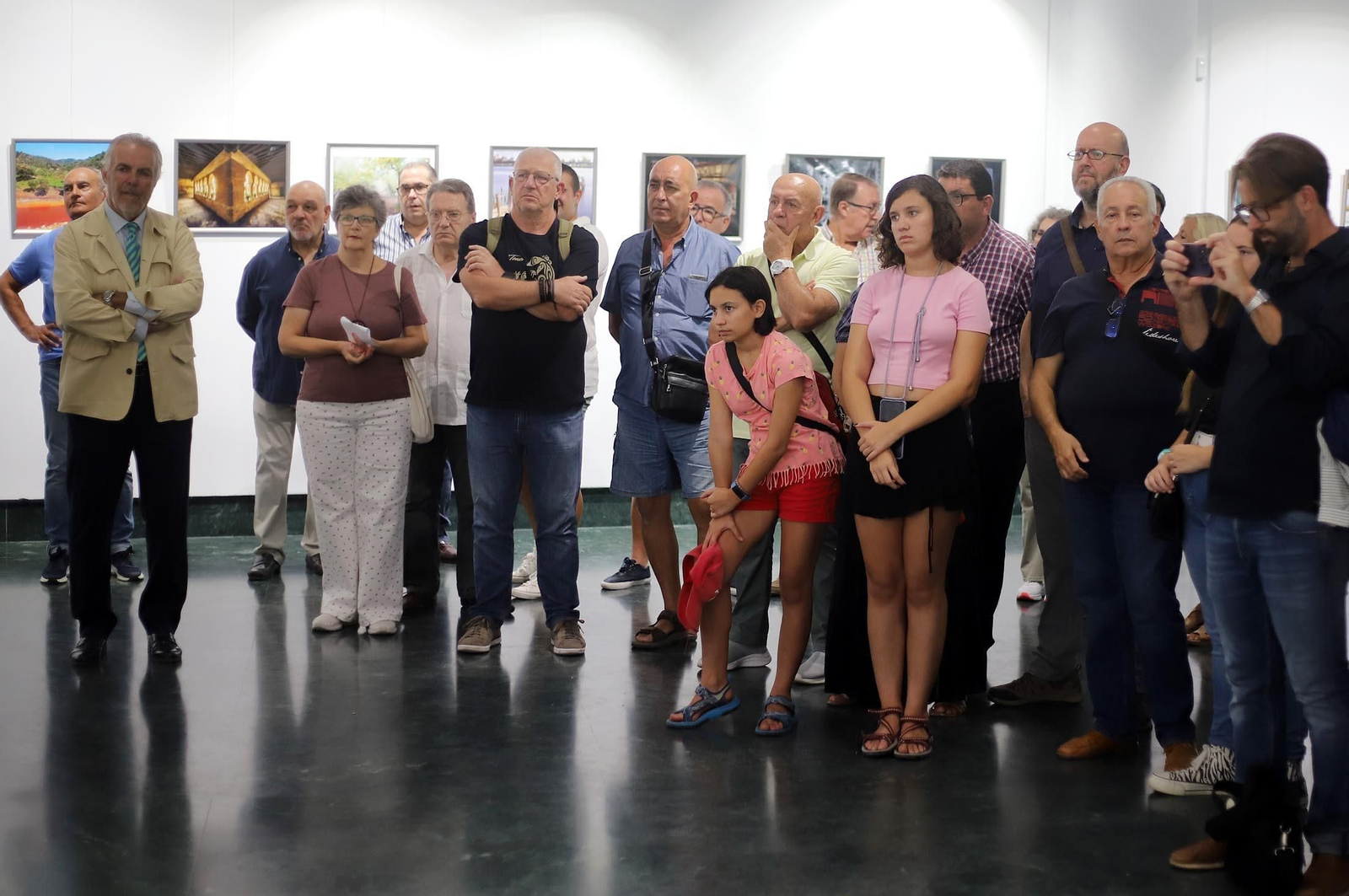Imágenes de la exposición "Patrimonio de Huelva y Provincia", en el Centro Cultural "José Luis García Palacios" de la Fundación Caja Rural del Sur