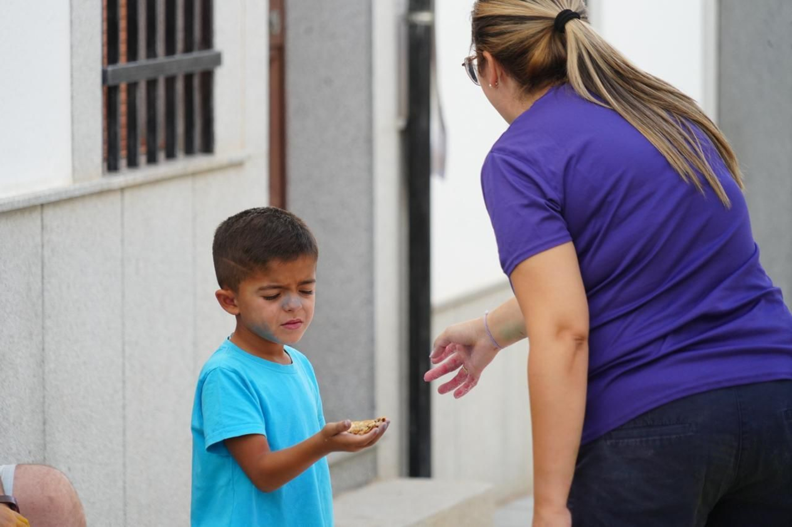 Alfombras de colores por San Roque en Dos Torres