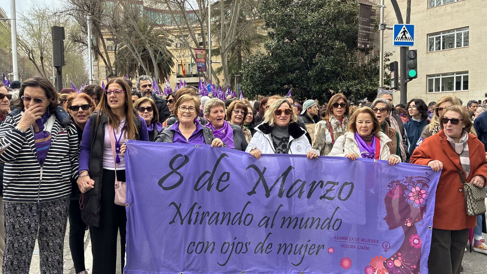 Manifestación del Día de la Mujer en Jaén.
