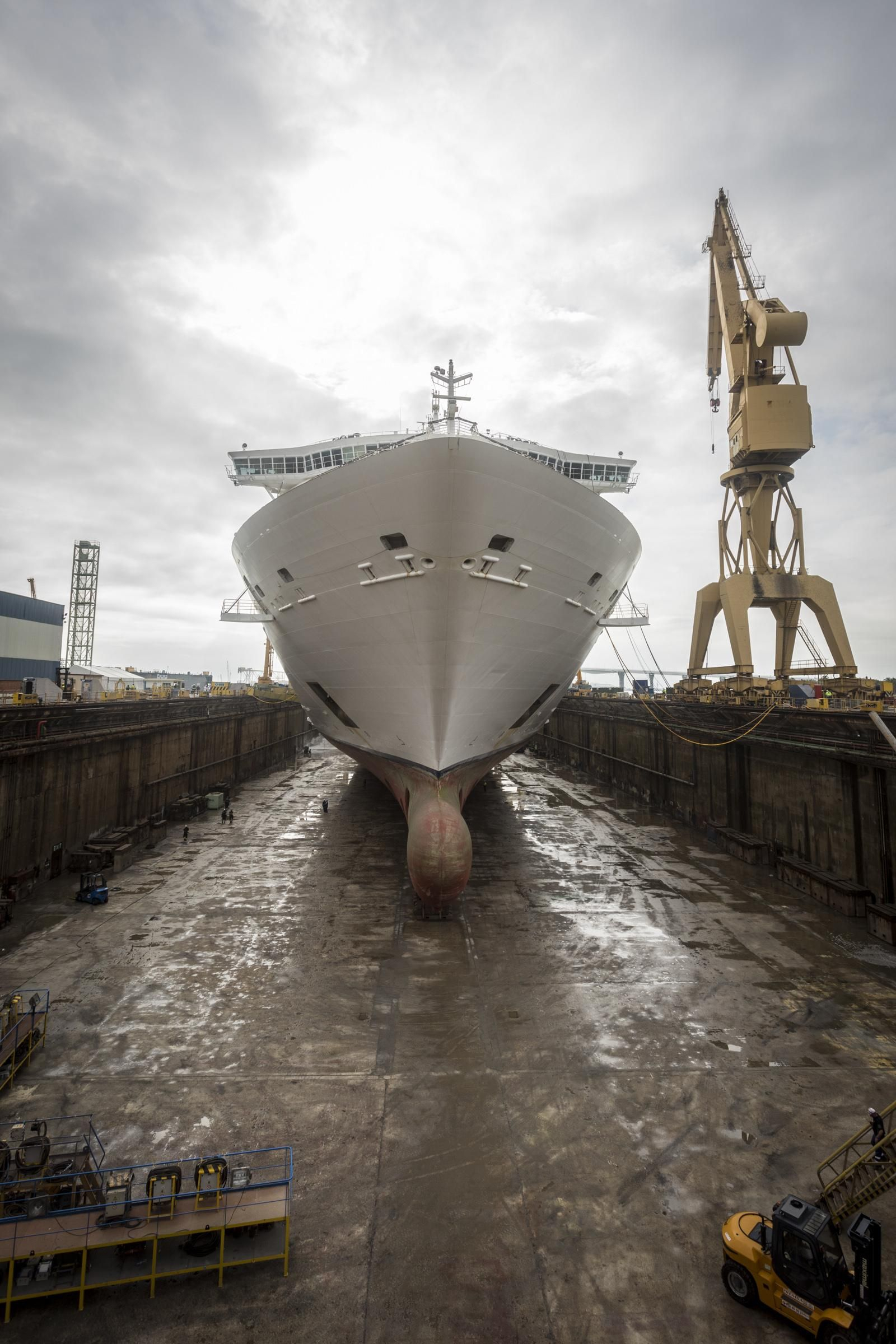 Alto nivel de ocupación en el astillero gaditano