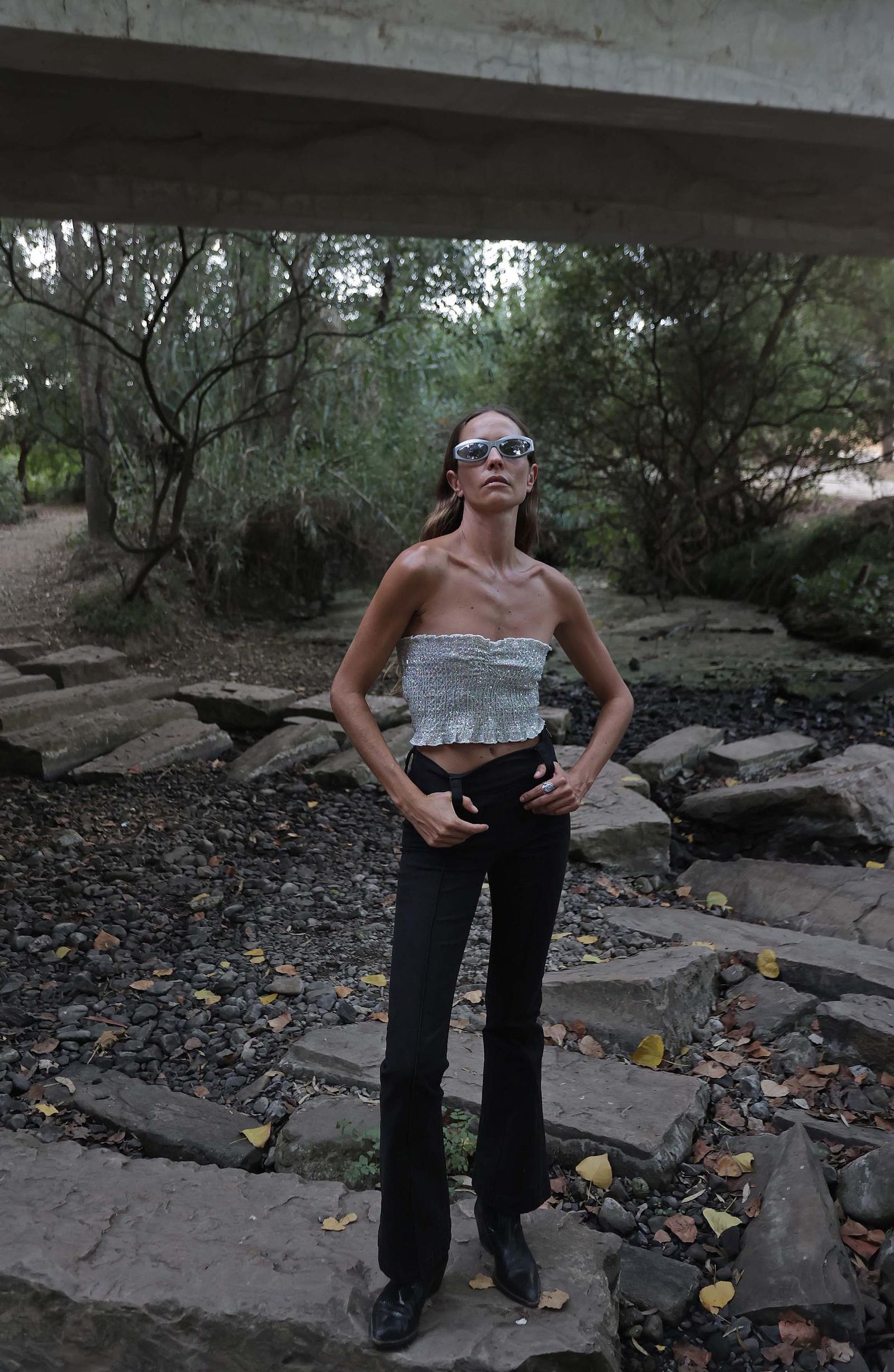 Fotos de Brisa Fenoy en la zona de Getares en Algeciras