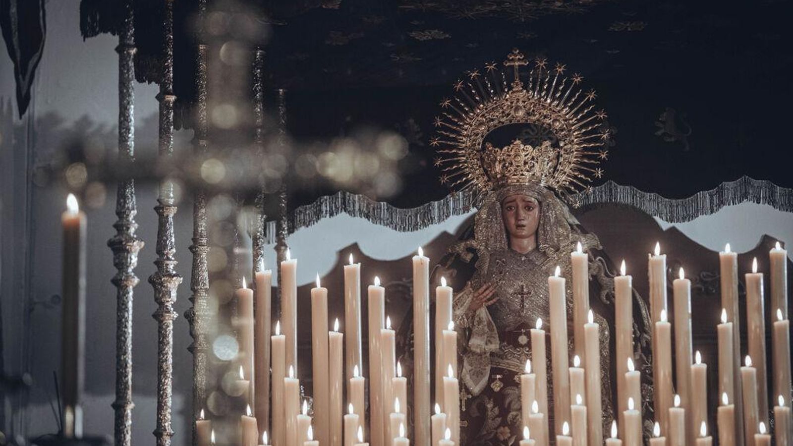 La dolorosa de Montserrat justo antes de salir