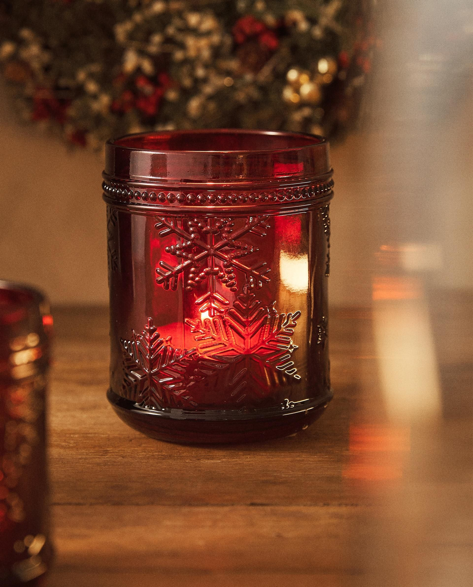 Portavelas de Navidad de Zara Home.