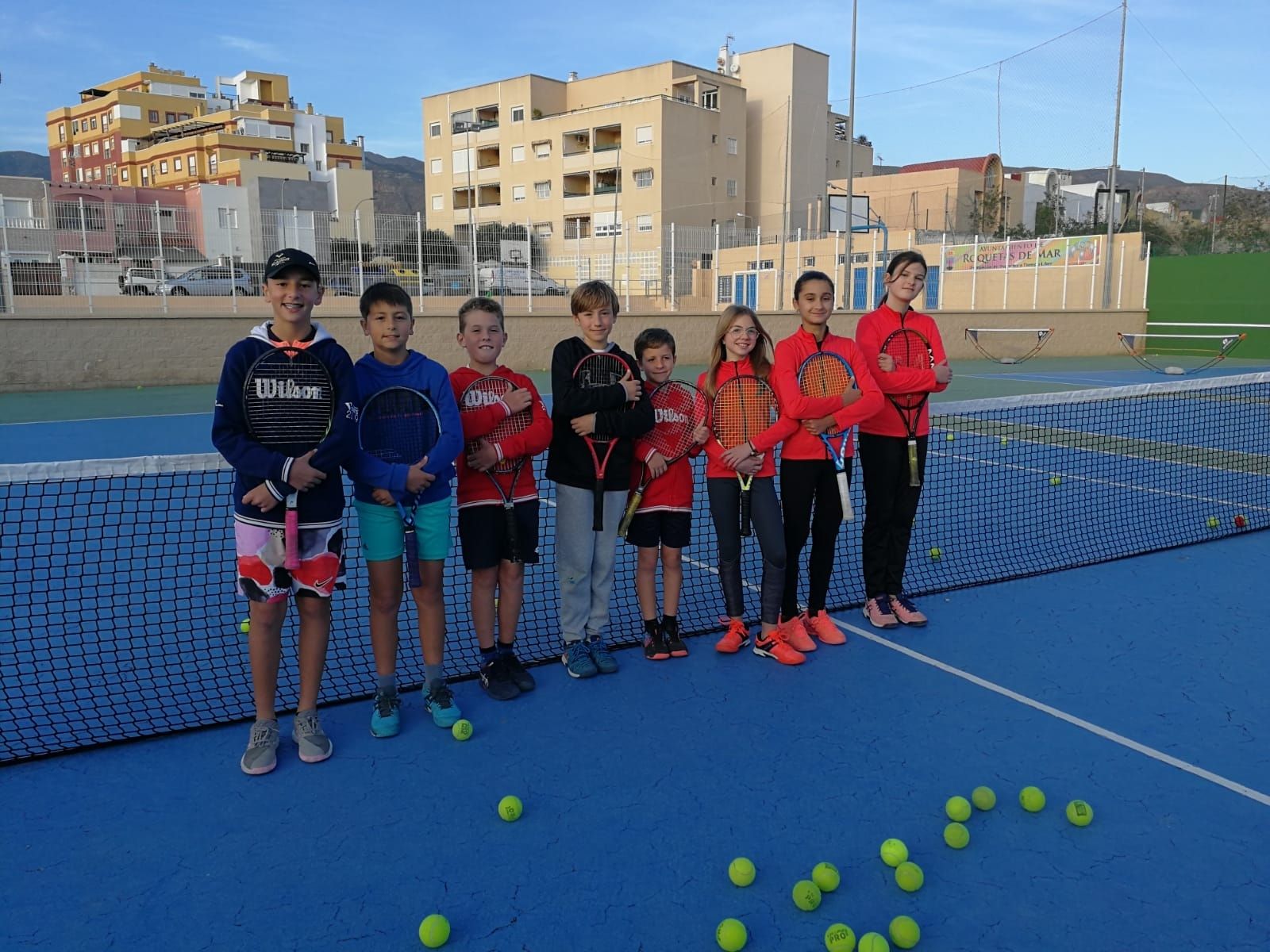 Jugadores del Club de Tenis Aguadulce.
