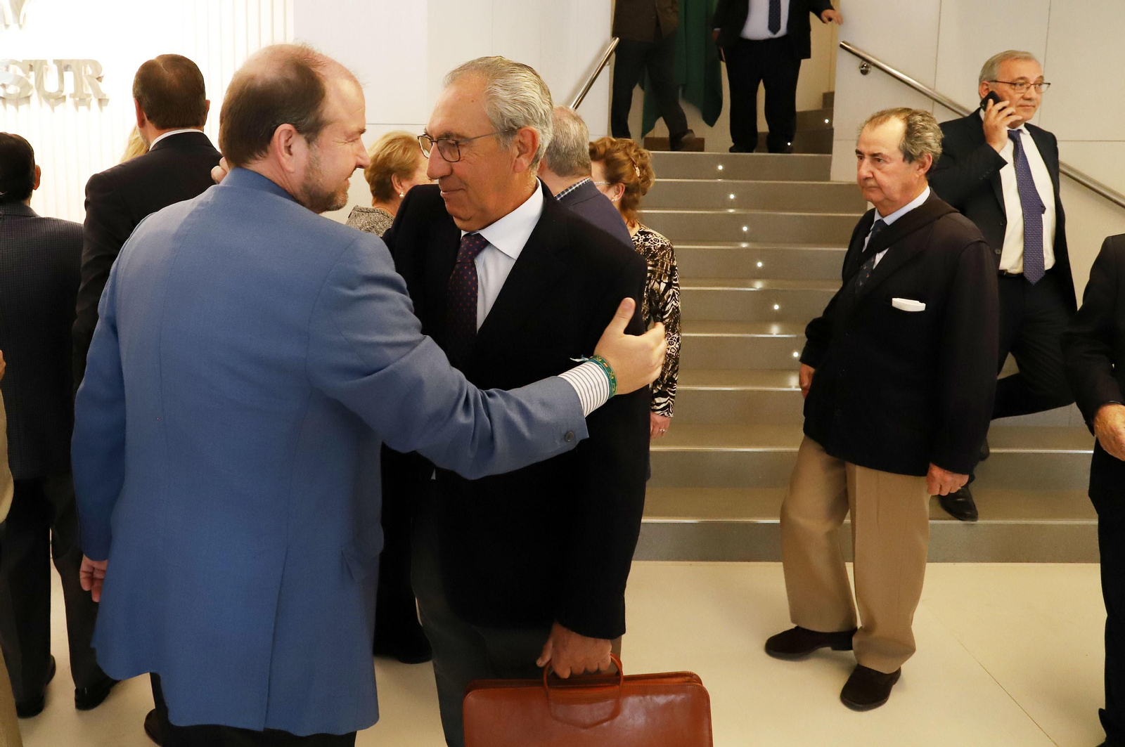 Acto homenaje a Don José Luis García Palacios en la Caja Rural del Sur, en imágenes
