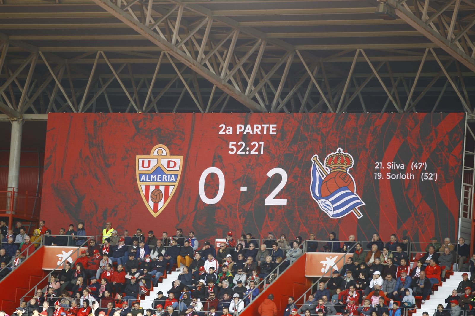 Imágenes del partido U.D. Almería-Real Sociedad