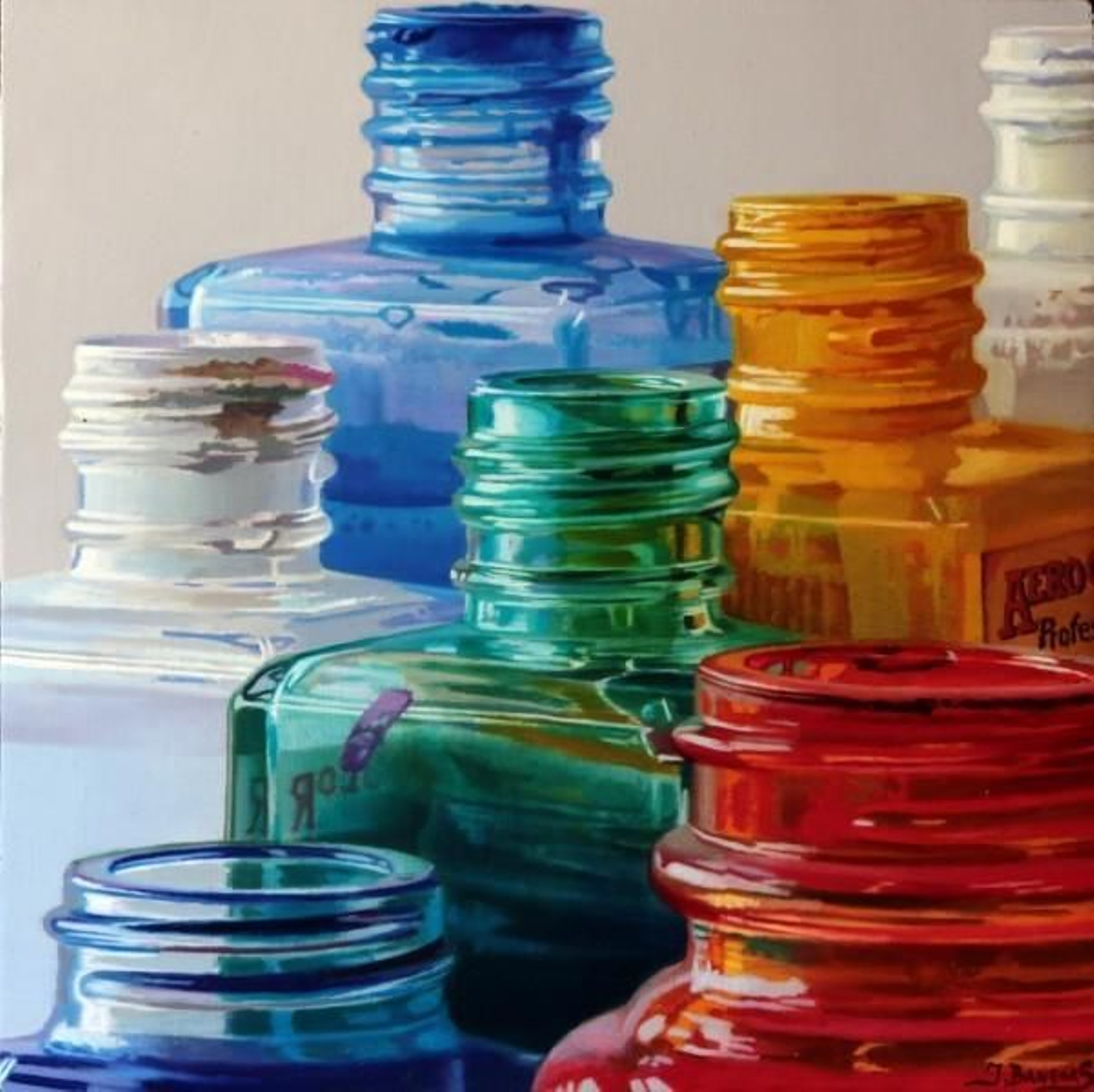 Una de las obras de Javier Banegas.