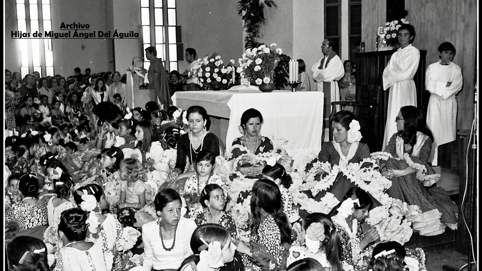 Misa rociera, en 1975.