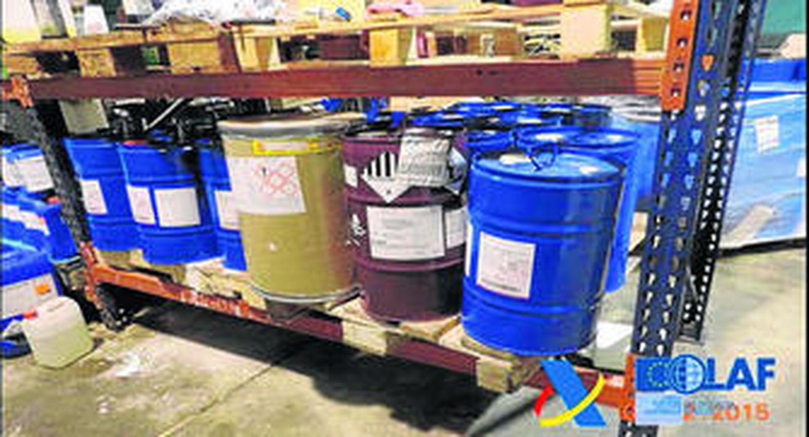 Imagen de los productos intervenidos en la operación.