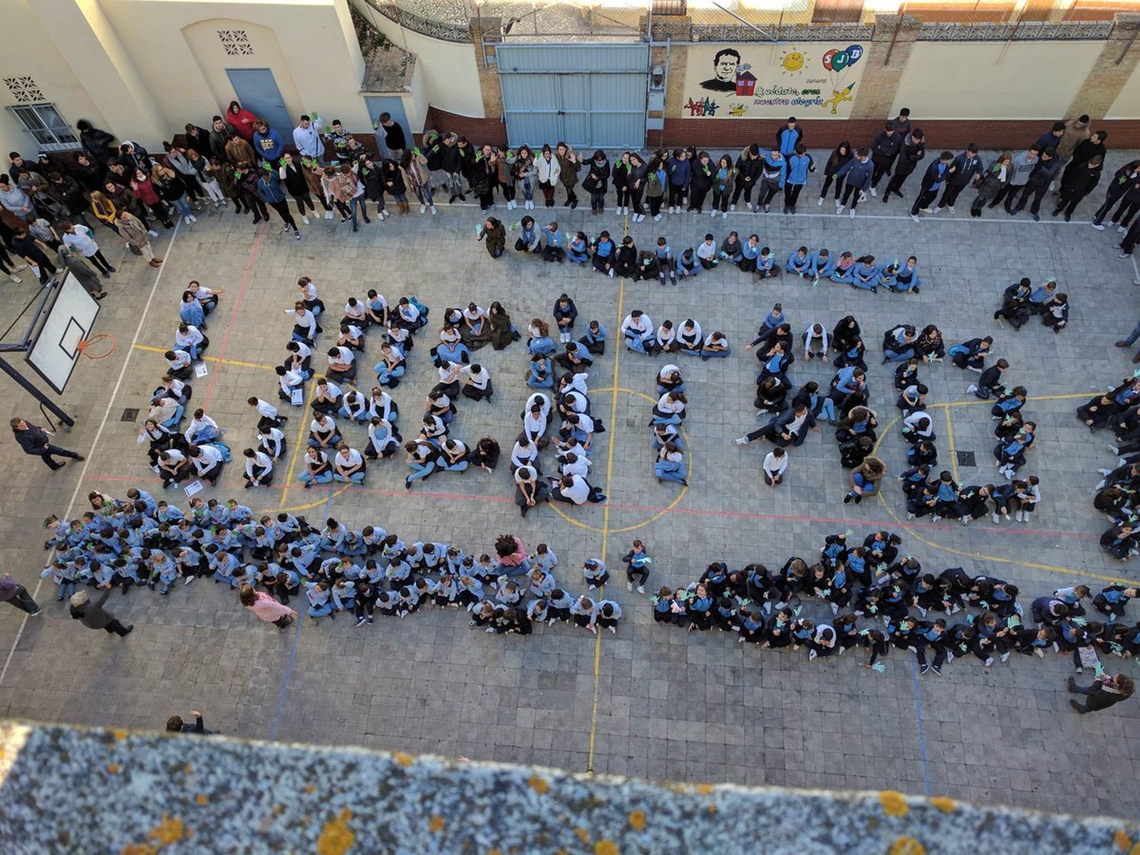 Imagen de archivo de una protesta en un colegio concertado.