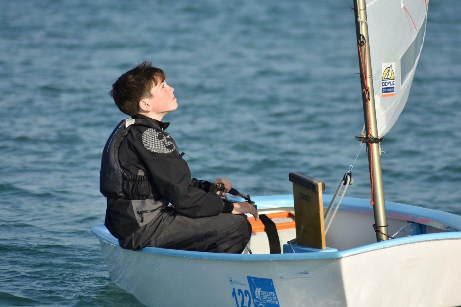El linense Pablo Belizón, en aguas de El Puerto