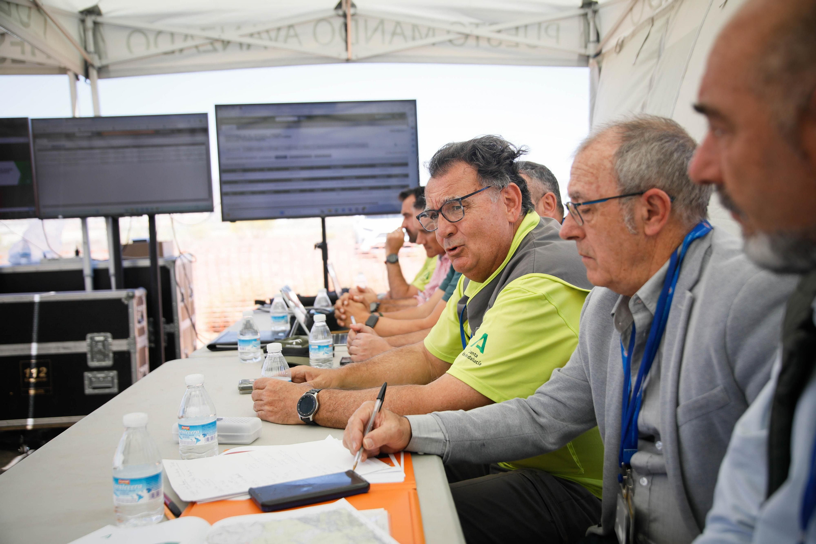 Así se ha vivido el simulacro de incendio forestal en Turre