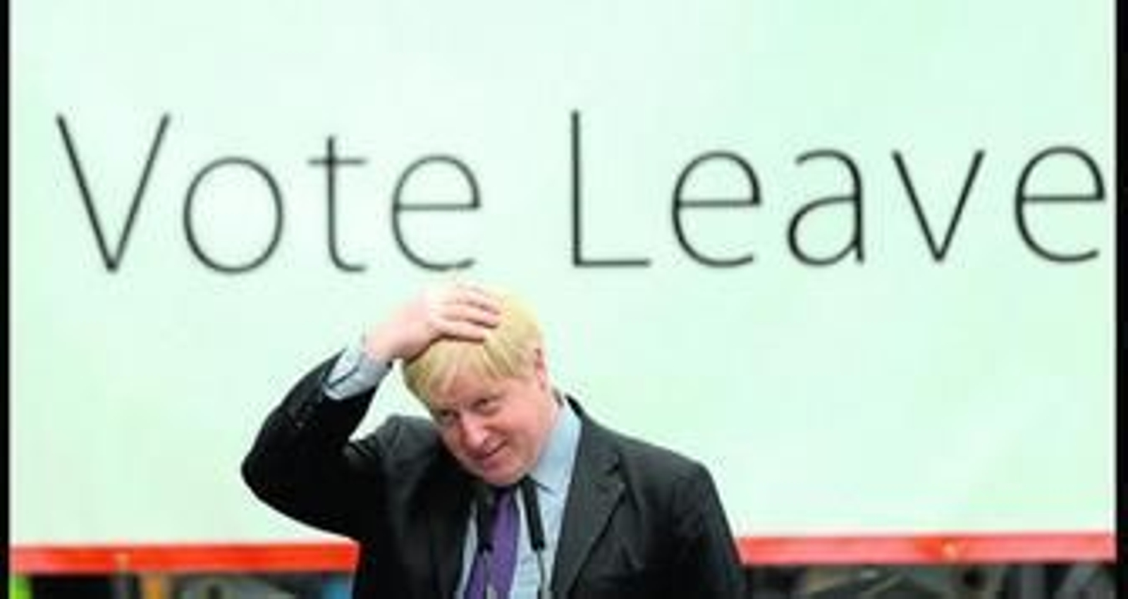 Boris Johnson, en un acto de la campaña elegida para defender la salida de Reino Unido de la Unión Europea.