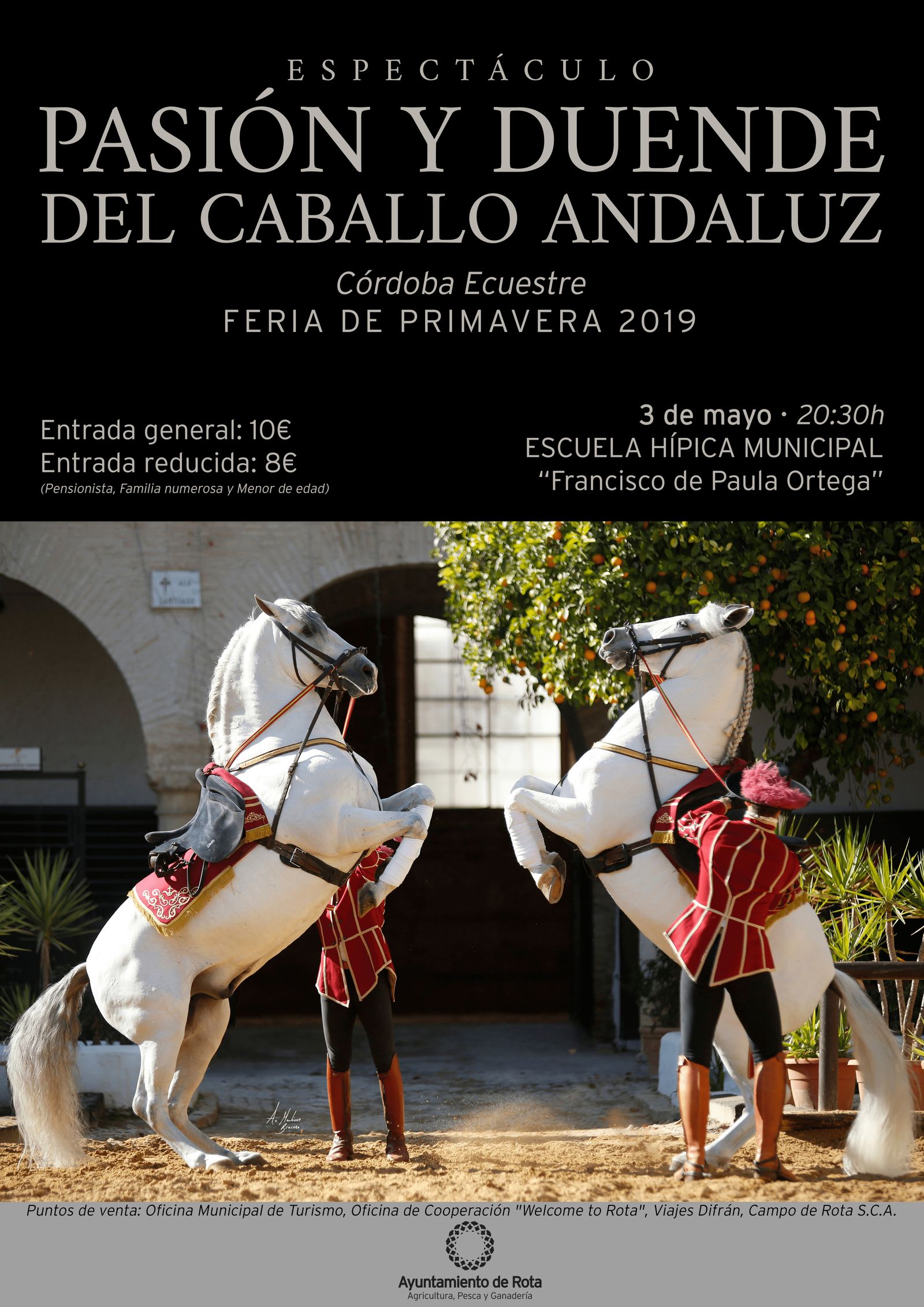 Cartel del espectáculo ecuestre.