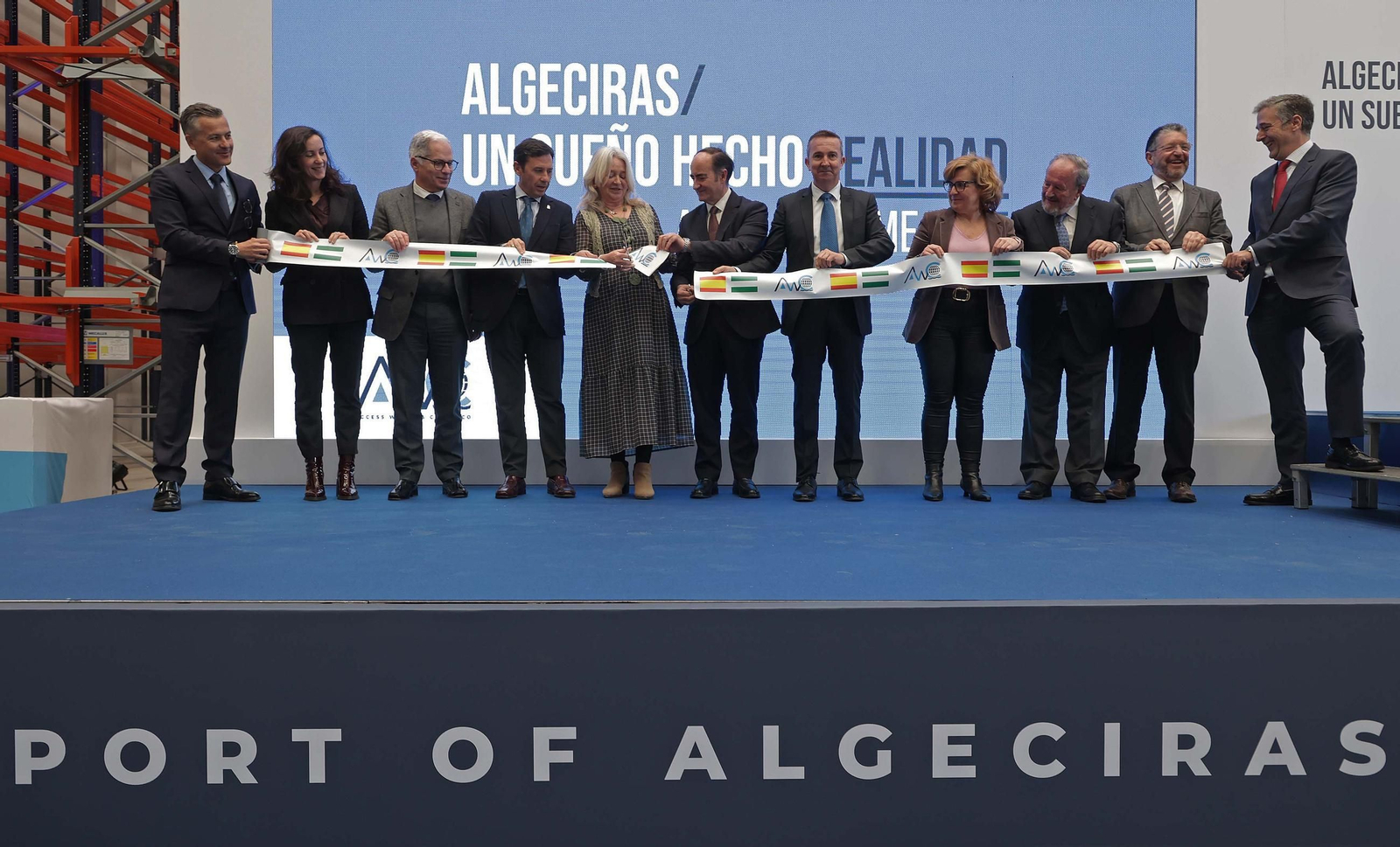 Fotos de la inauguración de Access World Carrasco en el puerto de Algeciras