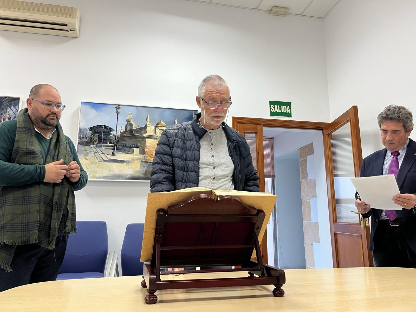 Agustín Álvarez, durante la jura de su cargo.