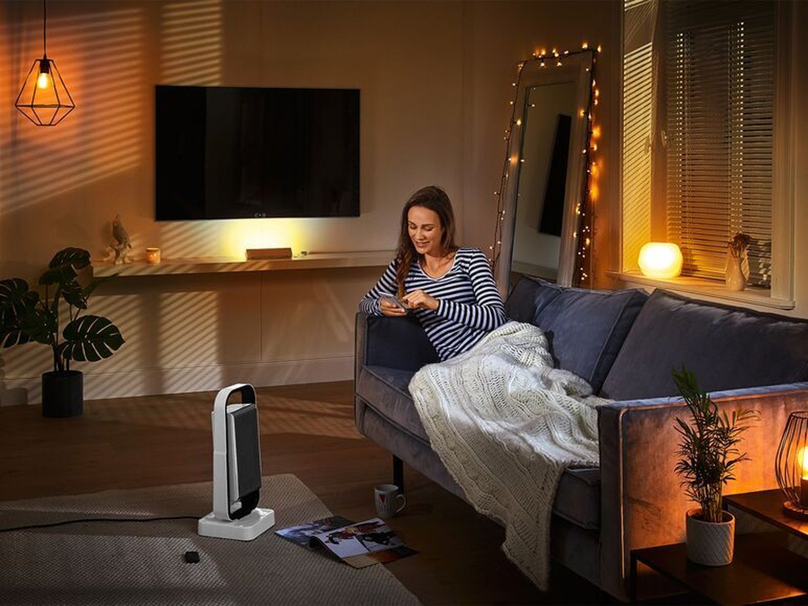 Calefactor cerámico controlado por wifi.