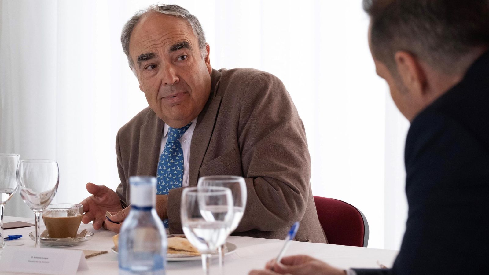 Luque en una de sus intervenciones en el coloquio.