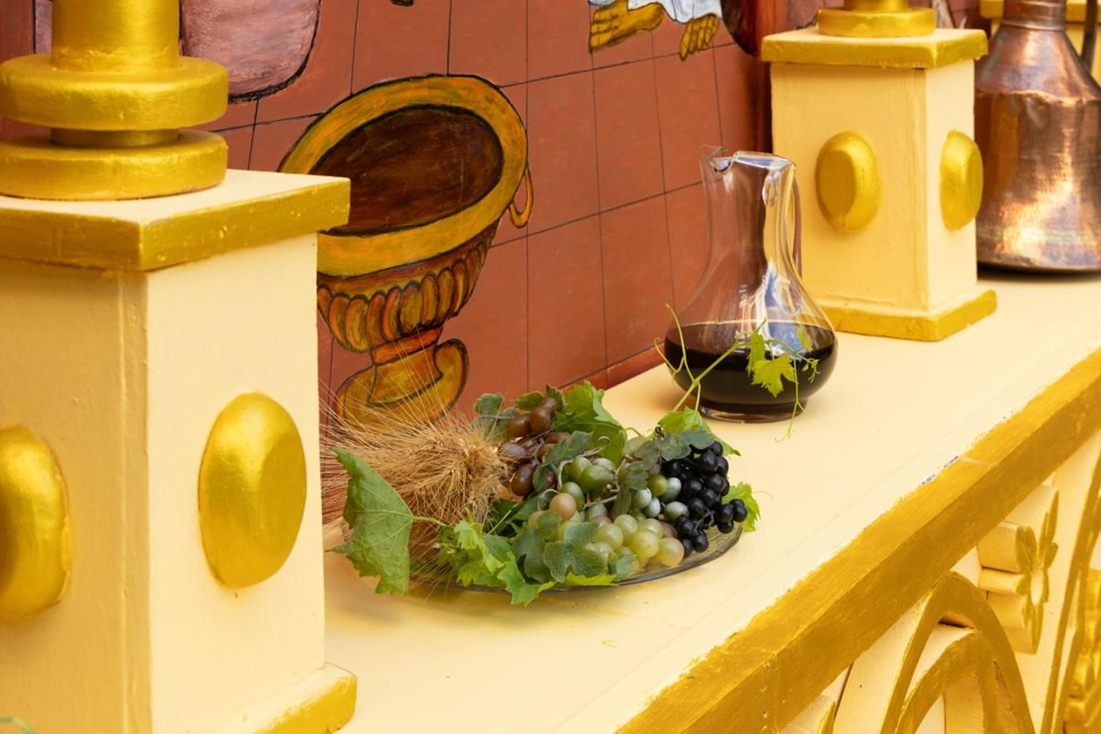 Los vecinos de Villardompardo exponen las obras de su Corpus un año más, en imágenes