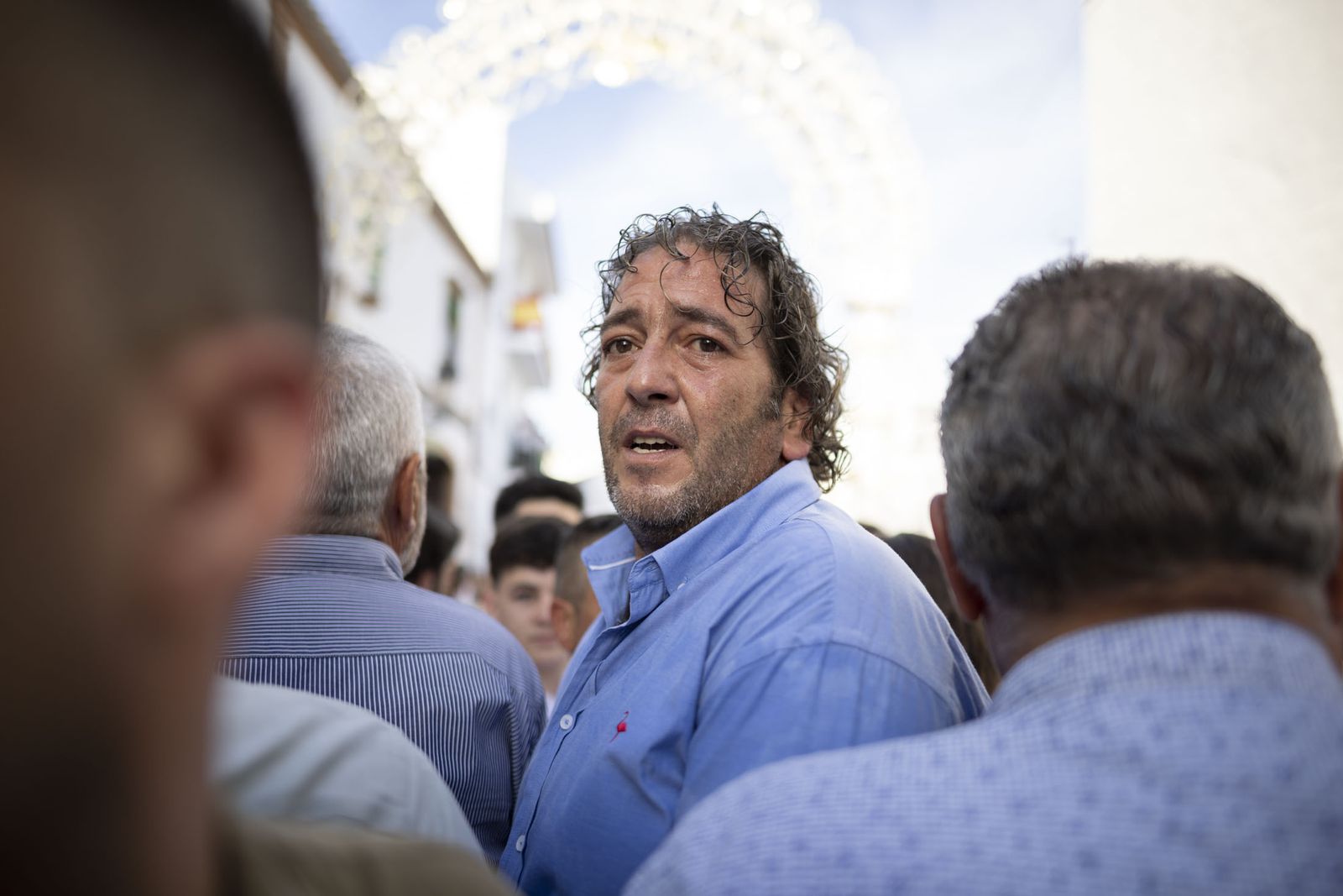 El sentimiento rociero se refleja en la cara de los almonteños.