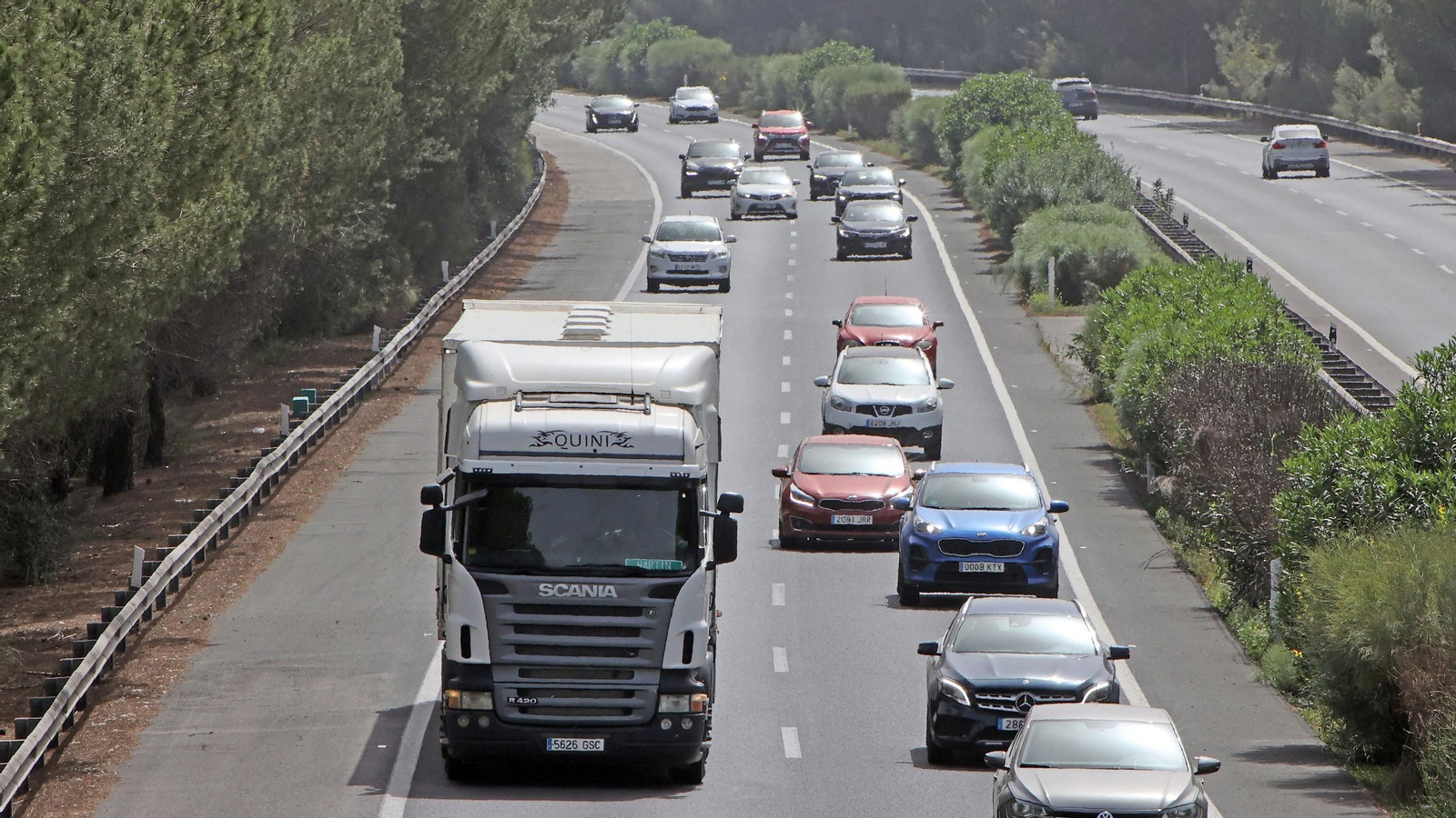 Aspecto de la AP-4 a su paso por Jerez.