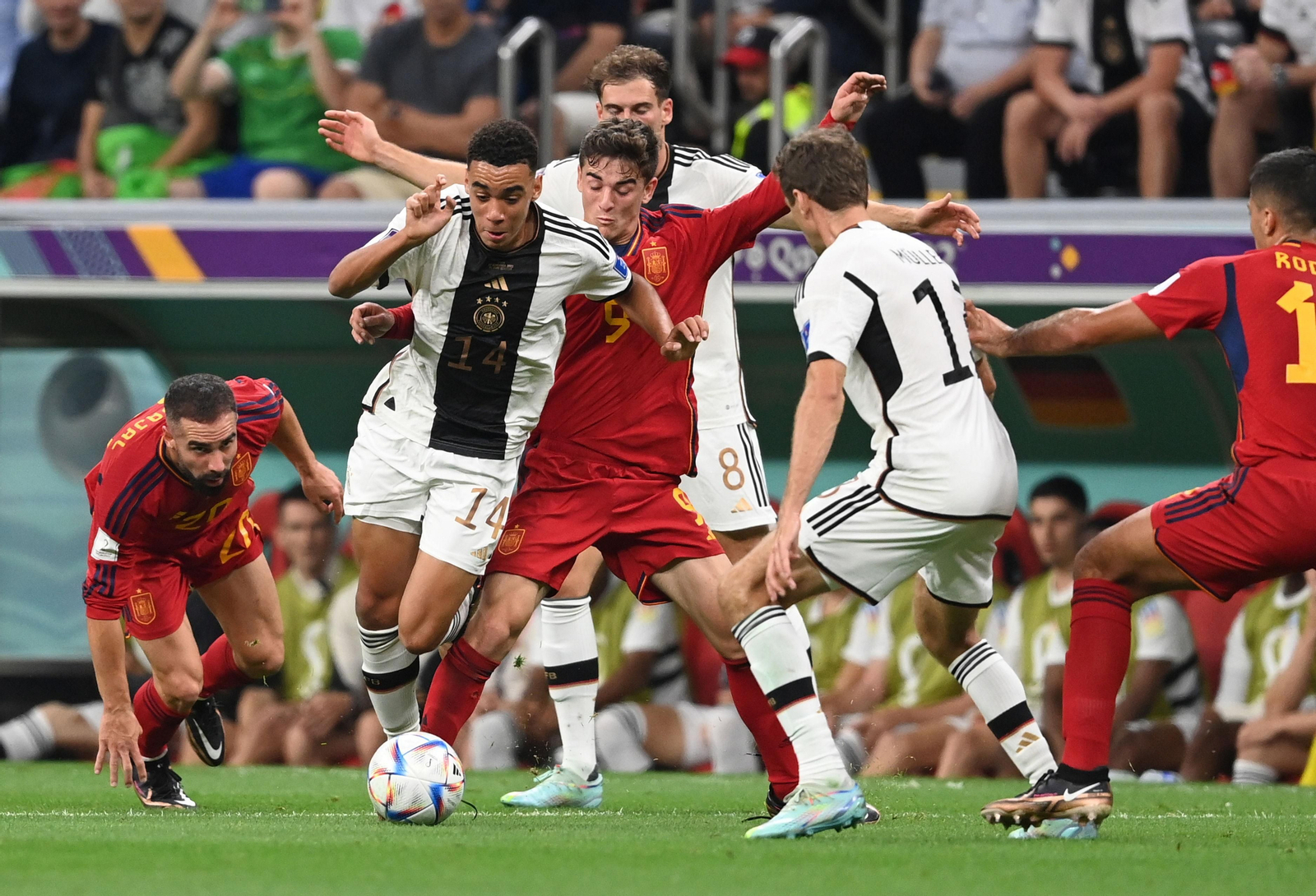 Las fotos del España-Alemania del Mundial de Qatar
