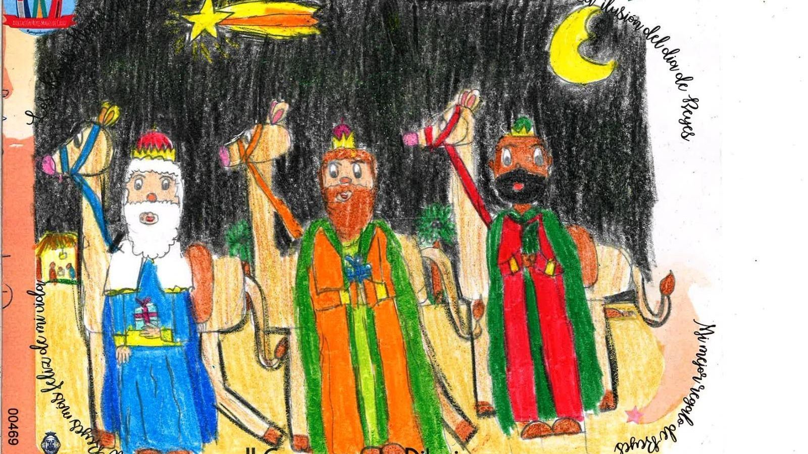 El dibujo ganador de Lola Benavente, del colegio San Felipe Neri.