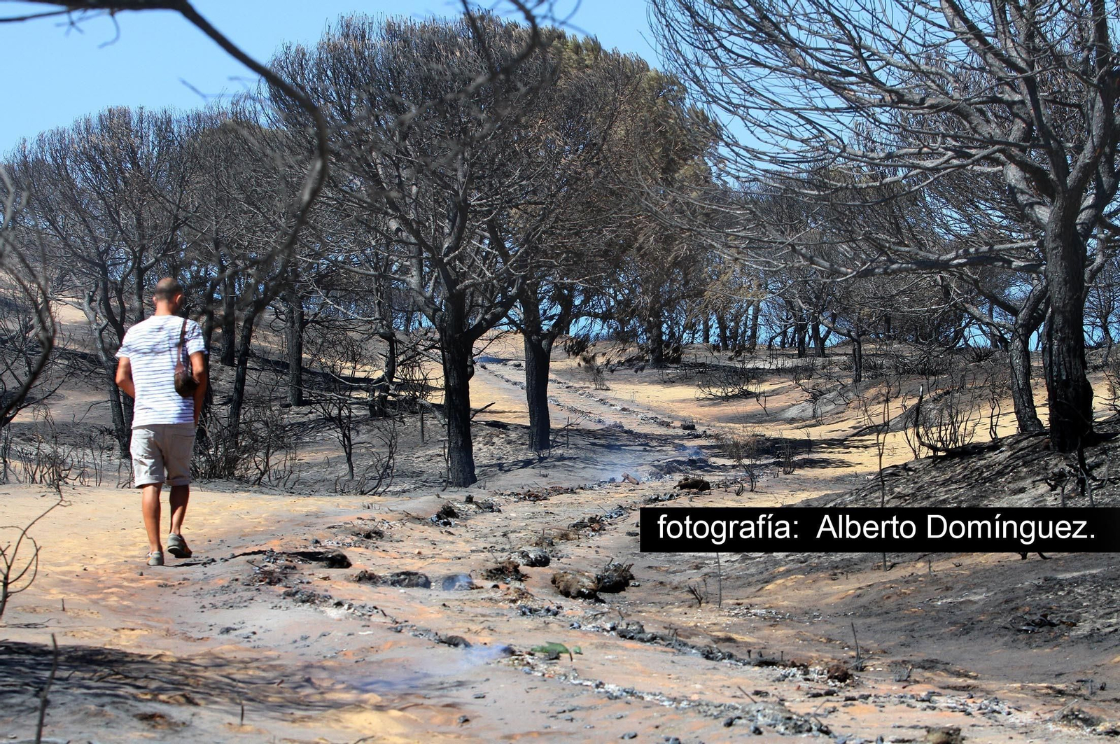 Imágenes de Cuesta Maneli tras el incendio.