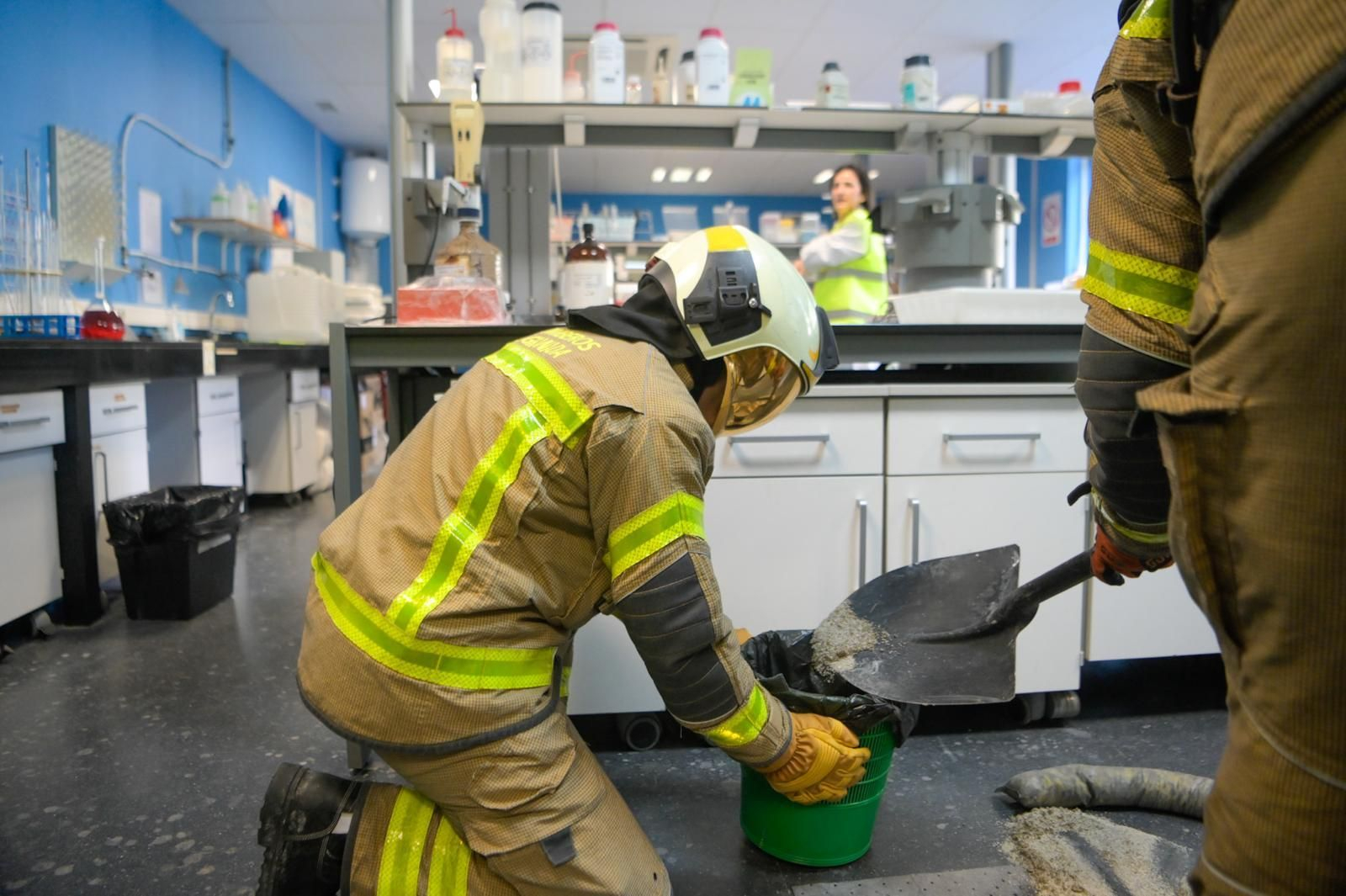 Simulacro en la Facultad de Ciencias de la Universidad de Granada