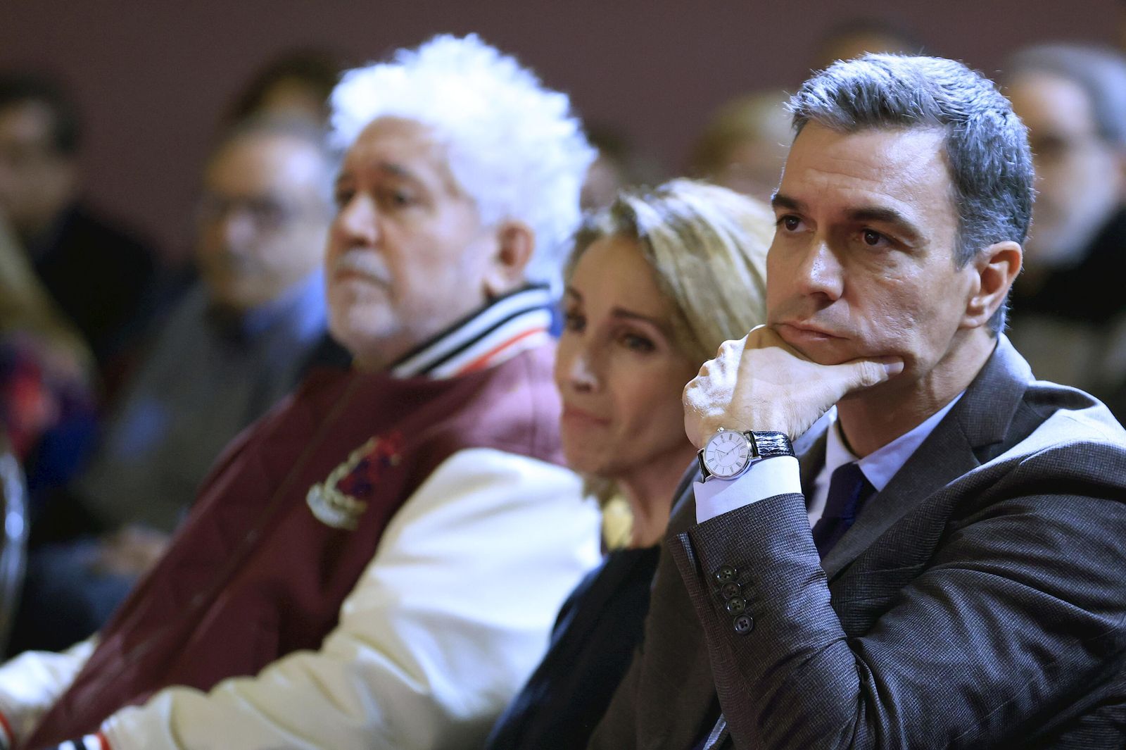 Sánchez, en el reciente homenaje a Almudena Grandes.