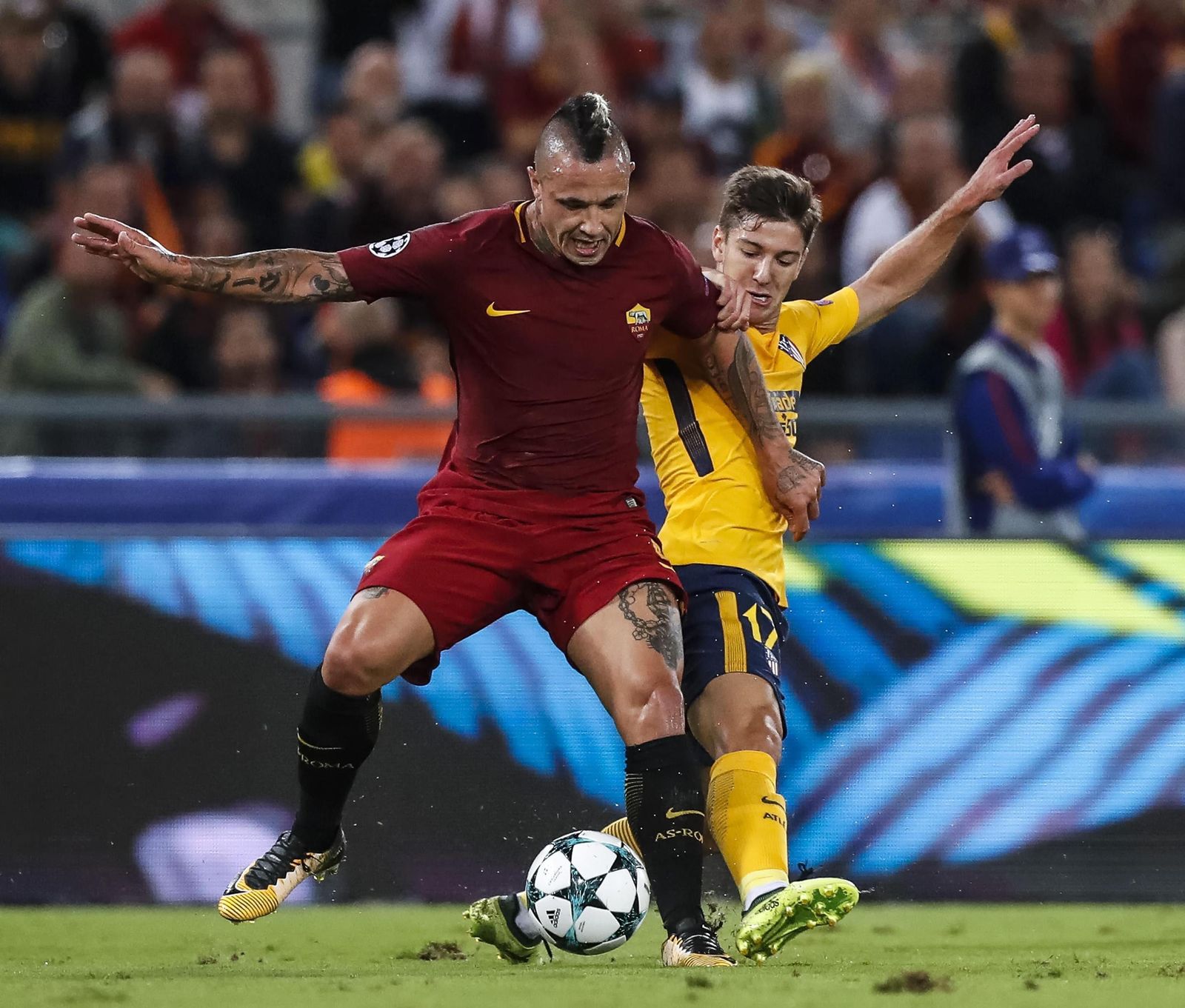 El Roma-Atlético de Madrid, en imágenes