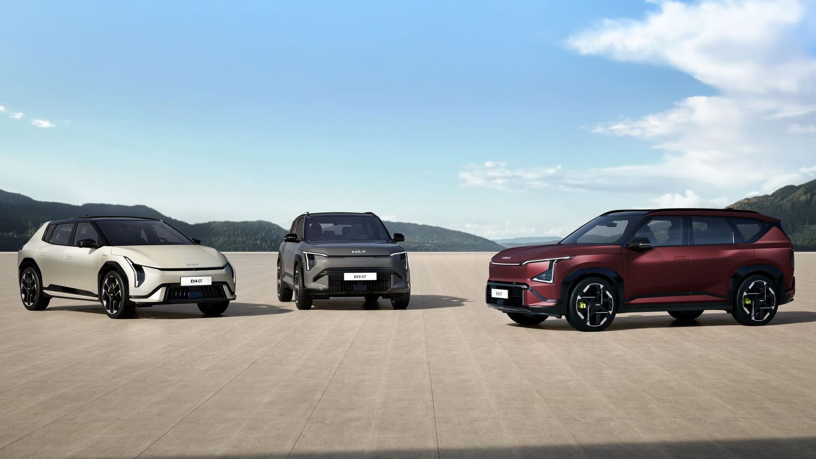 Las variantes GT de los EV3, EV4 y EV5 se distinguen de otras por contar, como función diferencial, con tracción total y, consecuentemente, mayor potencia. Es la misma en los tres casos: 292 CV (215 kW)