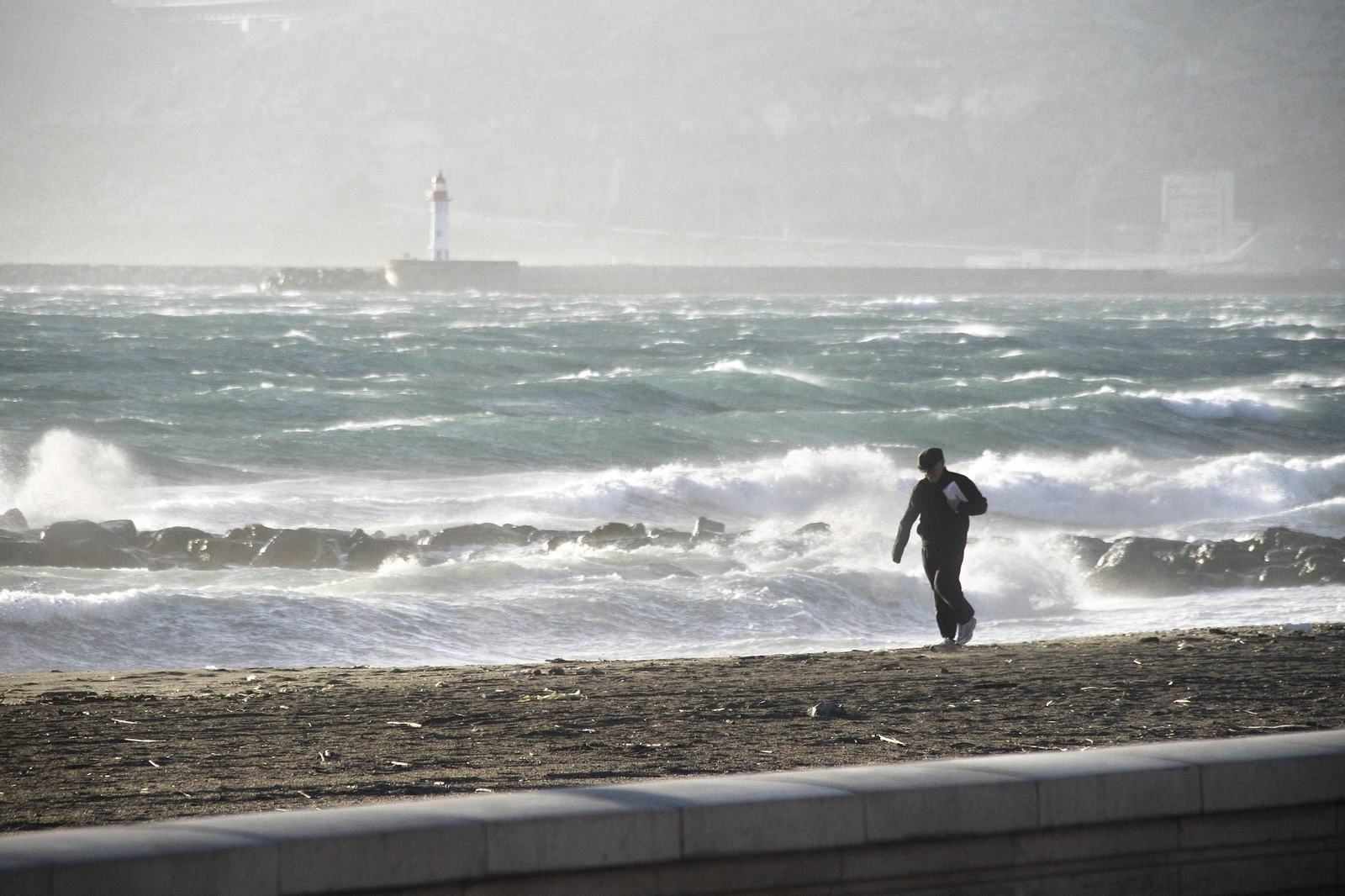 Temporal marítimo de Almería.