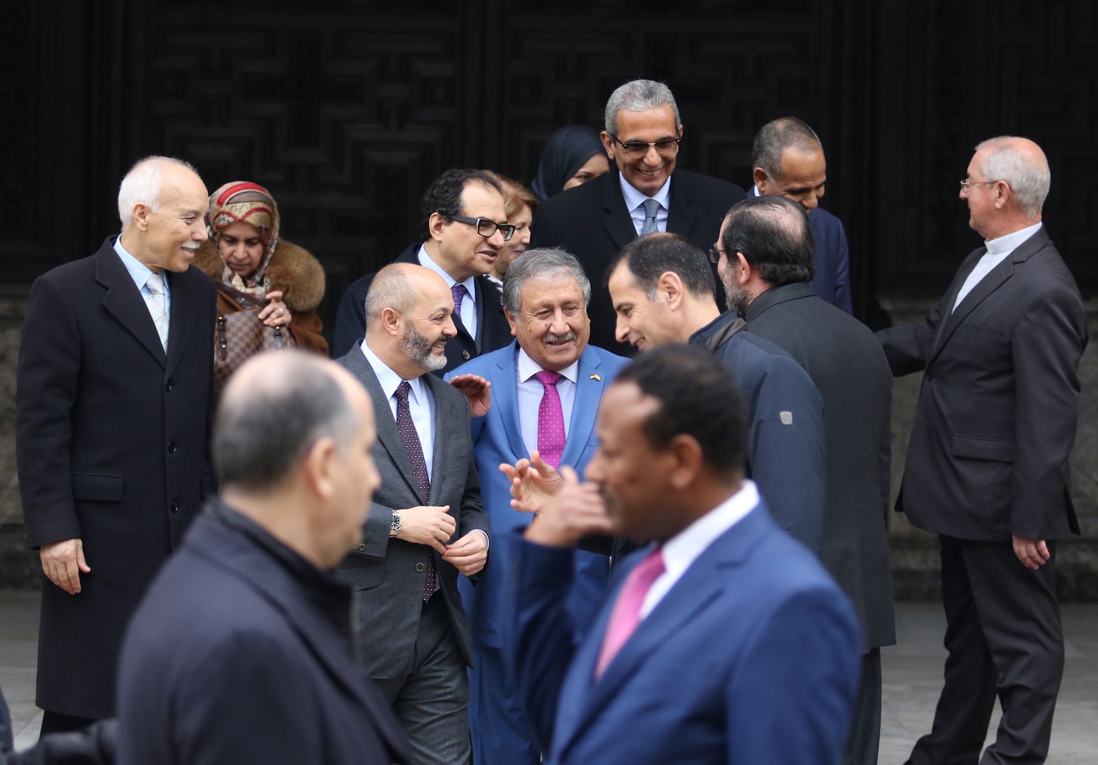 La visita de los embajadores de los países árabes al X aniversario de la casa árabe